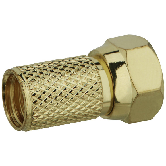 Schwaiger F Stecker Gold Metall Koaxialkabel Hagebau De