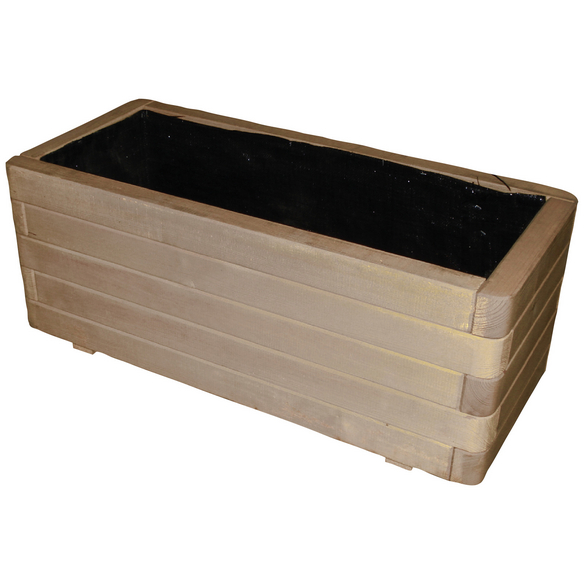 Blumenkasten »Toscana«, BxH 90 x 35 cm, natur, Holz hagebau.de