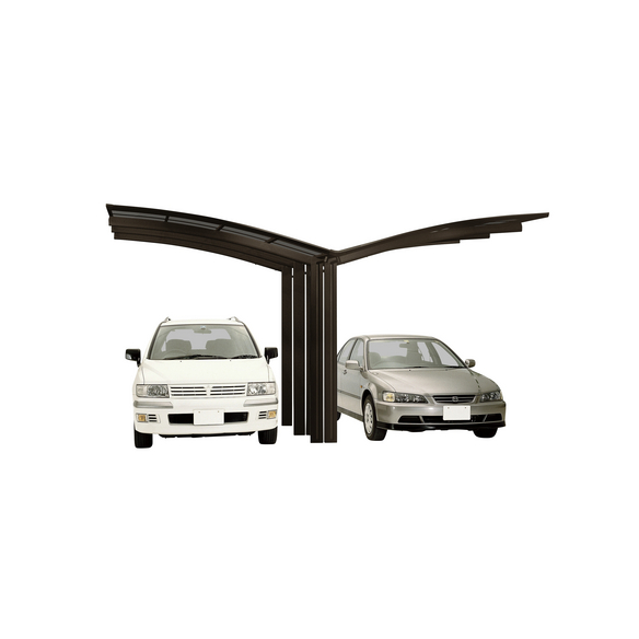 XIMAX Doppelcarport »Portoforte«, Typ 110, Außenmaß BxT: 543 x 495,4 cm, braun