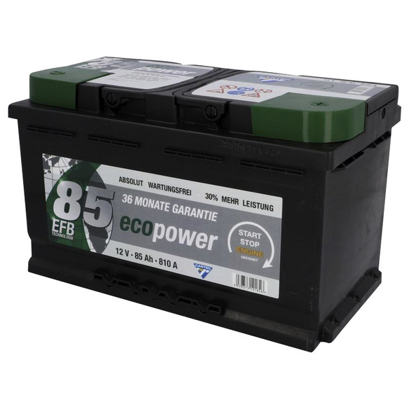 CARTEC Batterie »Eco Power 85 EFB«, Eco Power 85 EFB, 12 V hagebau.de