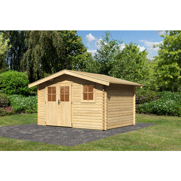 KARIBU Gartenhaus, BxT 407 x 290 cm (Aufstellmaße), Satteldach