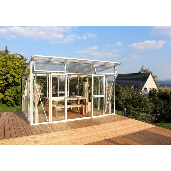 VITAVIA Gewächshaus »Aura«, 11,5 m², Kunststoff/Aluminium/ESG Glas