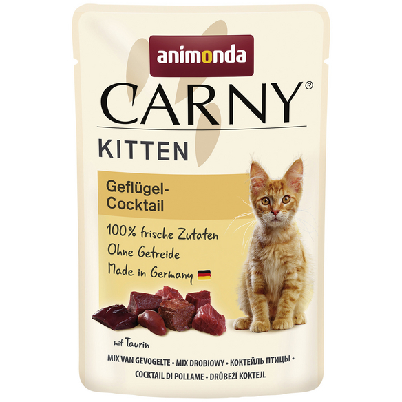 CARNY® KatzenNassfutter »Kitten«, Geflügel, 85 g hagebau.de