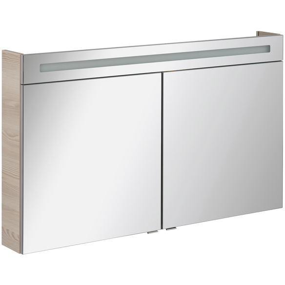 FACKELMANN Spiegelschrank »B.clever«, BxHxT: 120 X 71 X 16 Cm, 2-türig ...