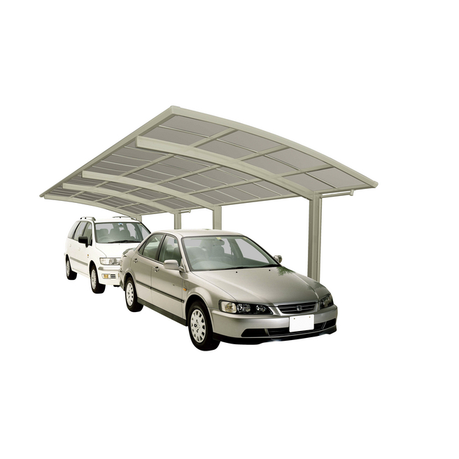 Germany product data sample: Doppelcarport »Portoforte«, Typ 60, Außenmaß BxT: 270,4 x 982,6 cm, edelstahlfarben