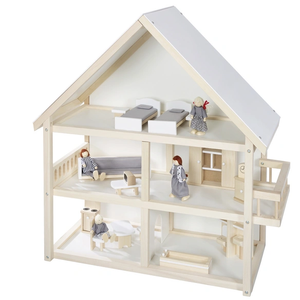 XXL-Holz-Puppenhaus, für Playtive Lidl von 54-teilig 109€