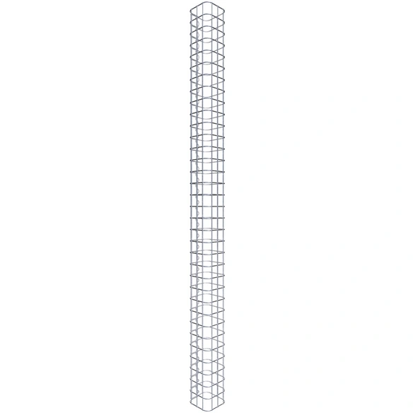 Gabionensäule, silbergrau, Maschenweite 5 cm x 5 cm