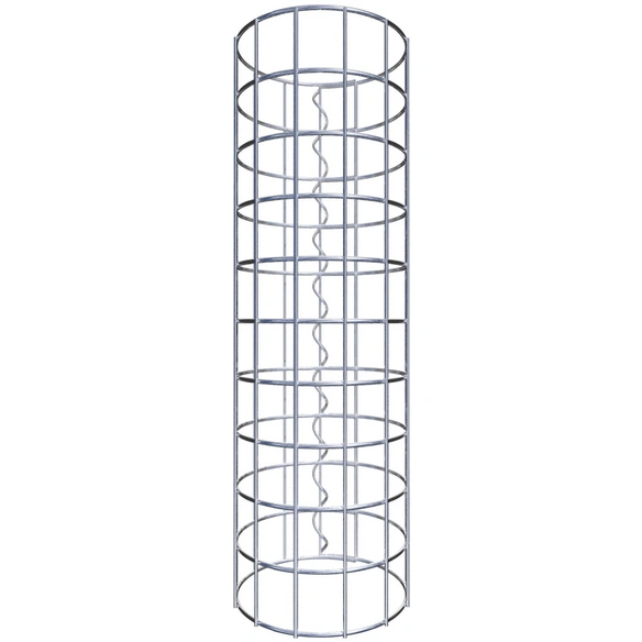 Gabionensäule, silbergrau, Maschenweite 5 cm x 5 cm