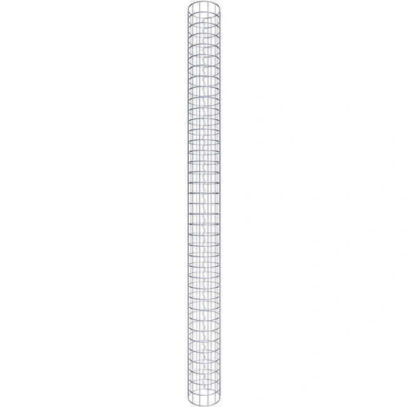 Gabionensäule, silbergrau, Maschenweite 5 cm x 5 cm