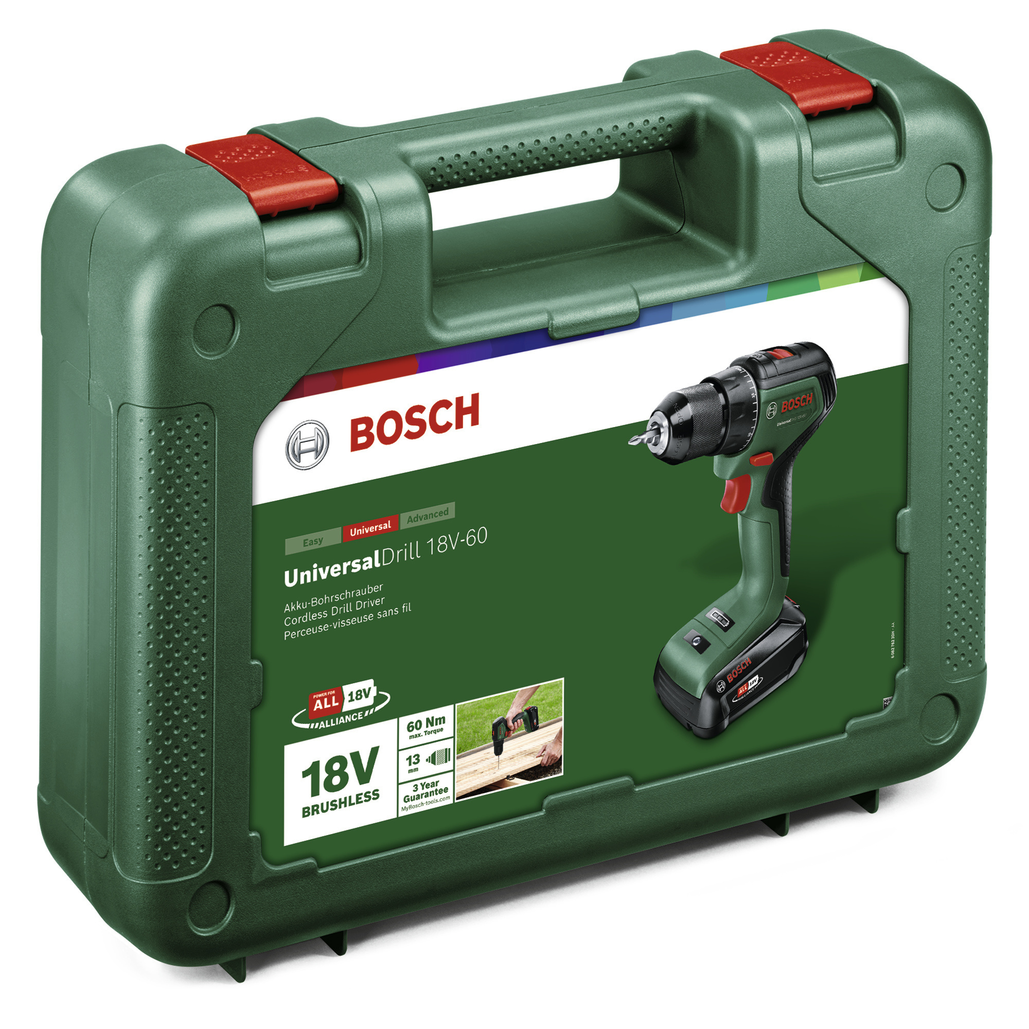 BOSCH HOME & GARDEN AkkuBohrschrauber »UniversalDrill«, 18V60, inkl