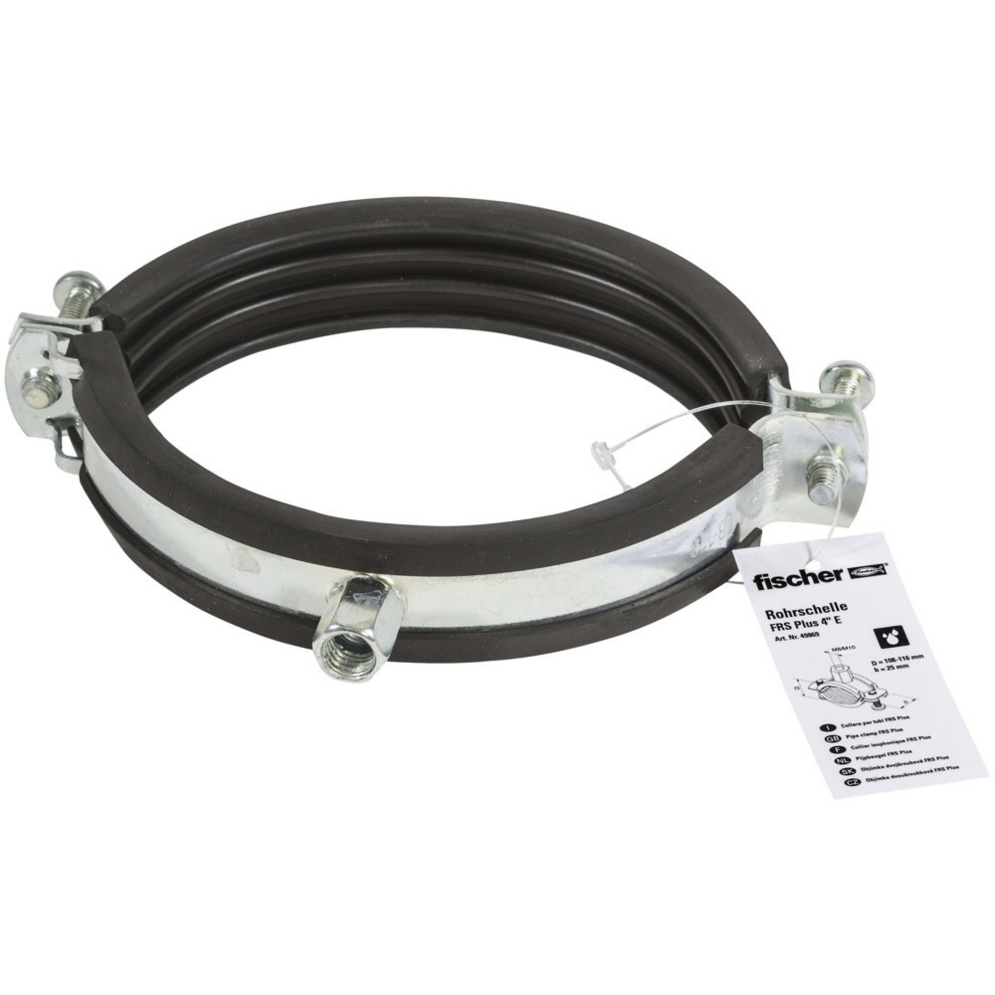 Auspuffschelle / Bügelschelle M10 X 60 Mm – Verzinkt, Universell Für Viele Fahrzeuge | Inkl. Montagezubehör