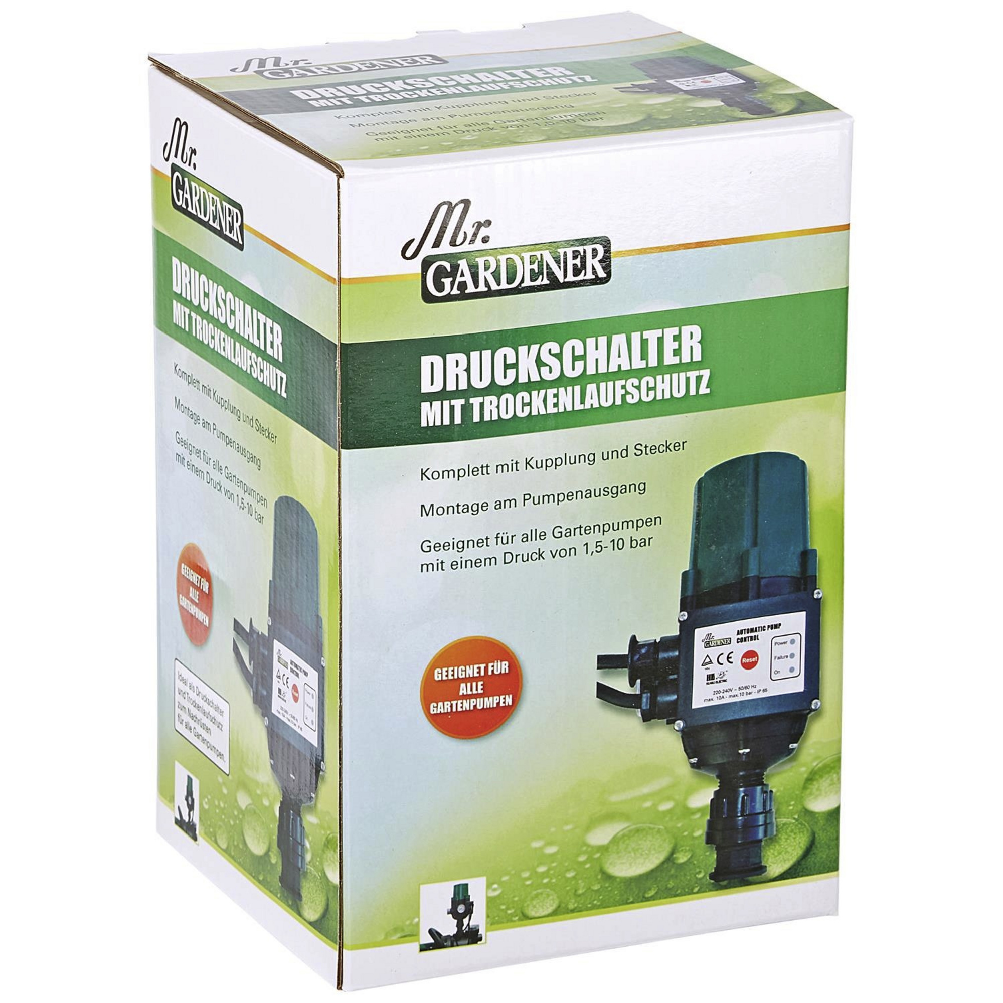 VONROC Hydrophorpumpe 800 W – 3300 L/h, Mit Druckschalter & Trockenlaufschutz, Für Garten & Haus