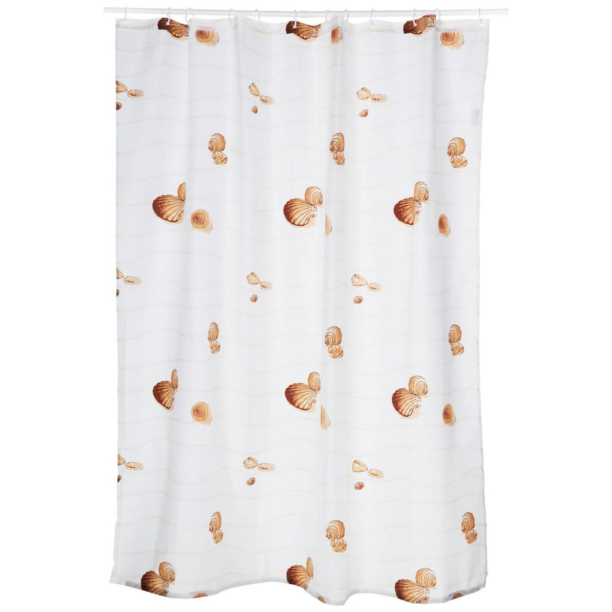 KLEINE WOLKE Duschvorhang »Miami«, BxH 180 x 200 cm, Muscheln, beige