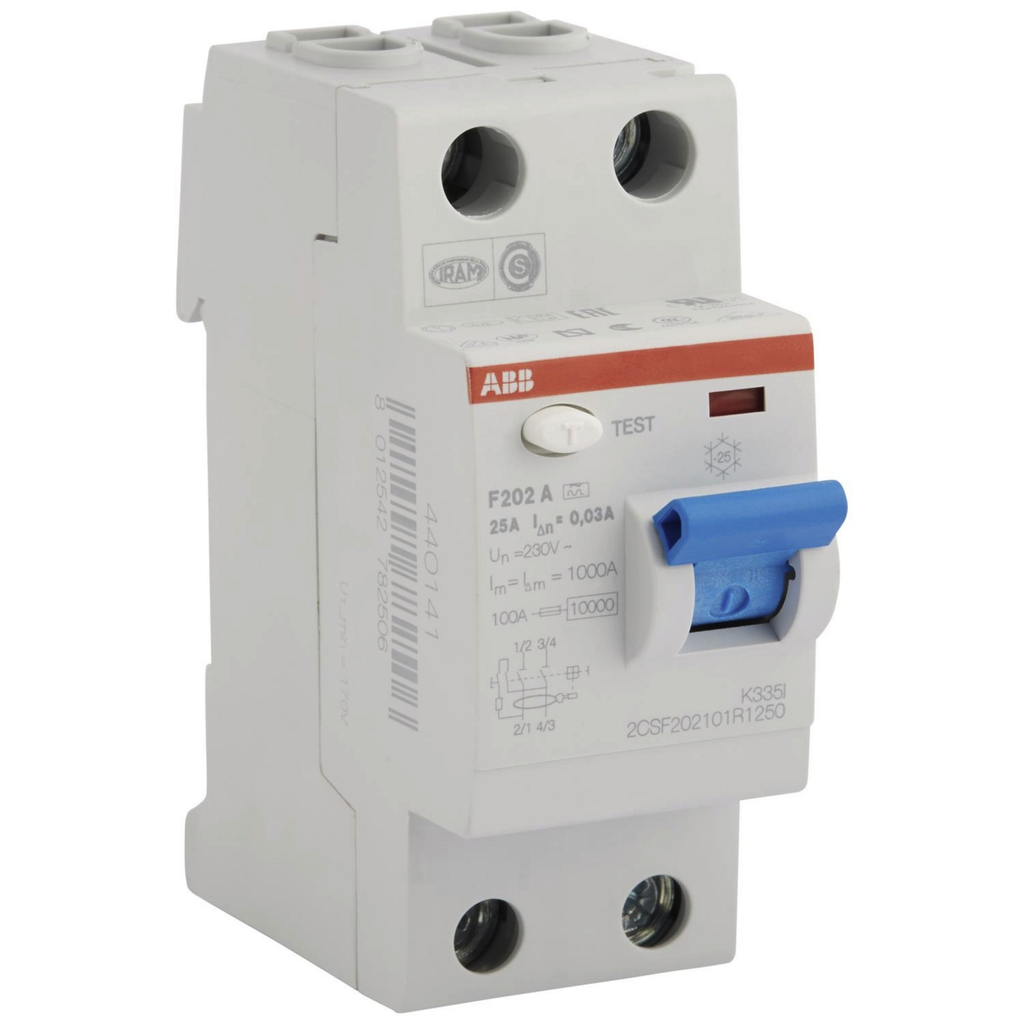 ABB Fehlerstromschutzschalter, 2polig, Grau, 25 A hagebau.de