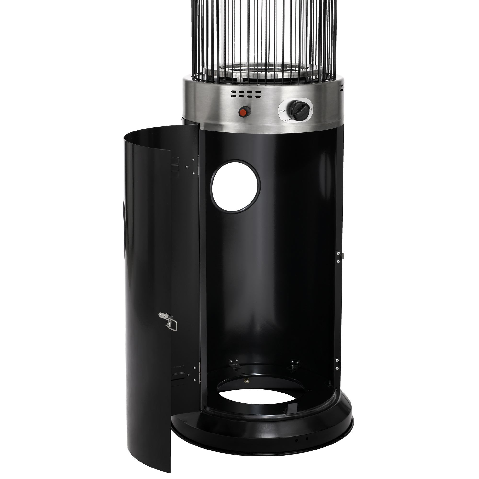 TEPRO Feuerstelle »Ventura«, Gas, Höhe 176 cm, schwarz/edelstahlfarben