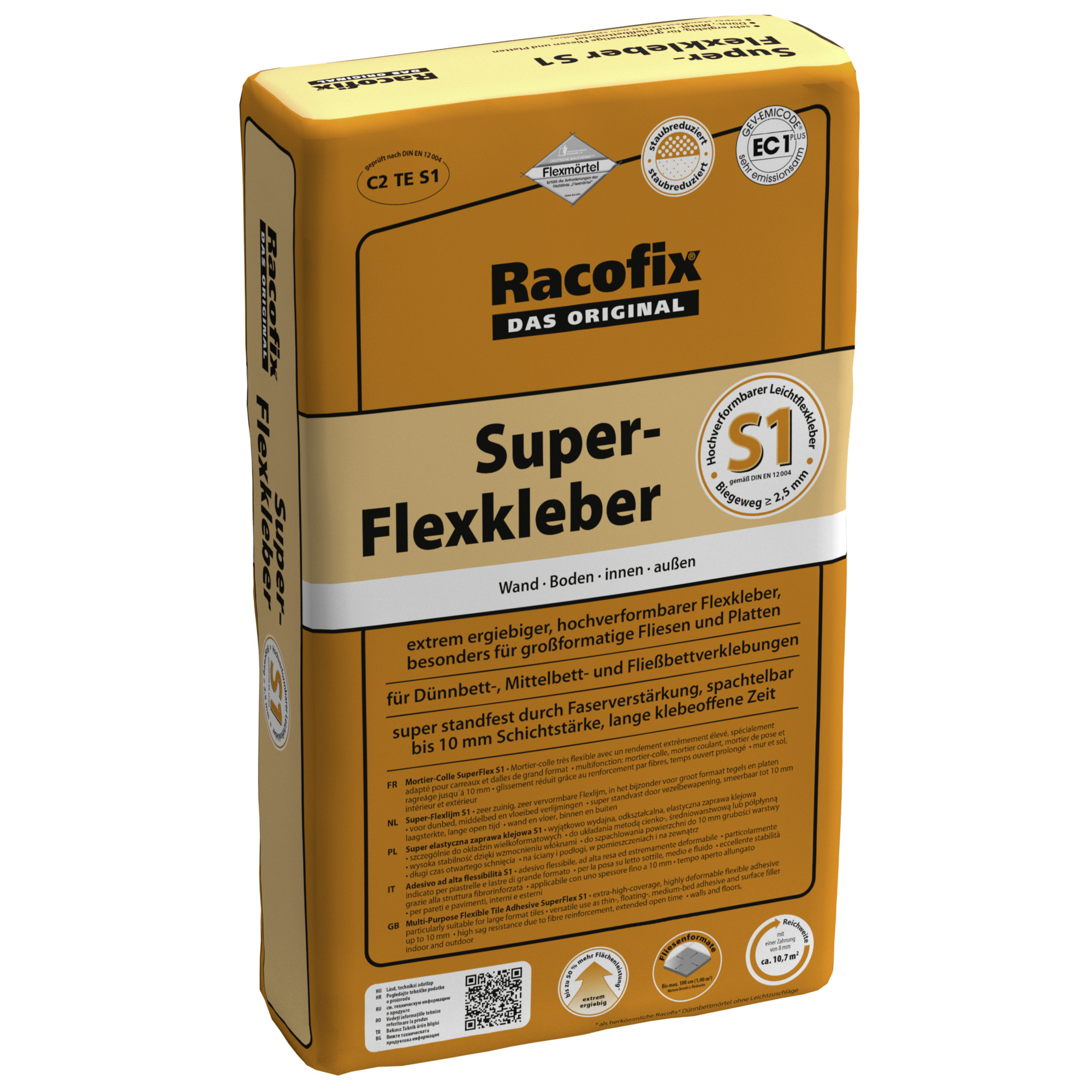 Racofix Fliesenkleber »Super Flexkleber S1«, 15 kg - hagebau.de