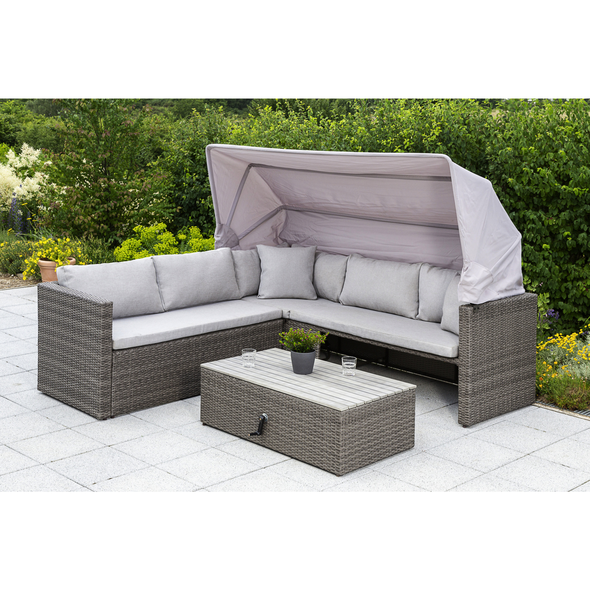 MERXX GartenmöbelEckset »San Marco«, 4 Sitzplätze, Kunststoff, inkl