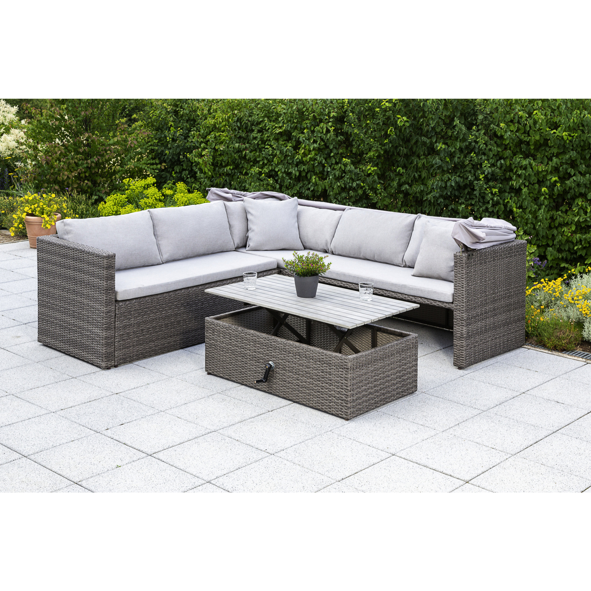 MERXX GartenmöbelEckset »San Marco«, 4 Sitzplätze, Kunststoff, inkl