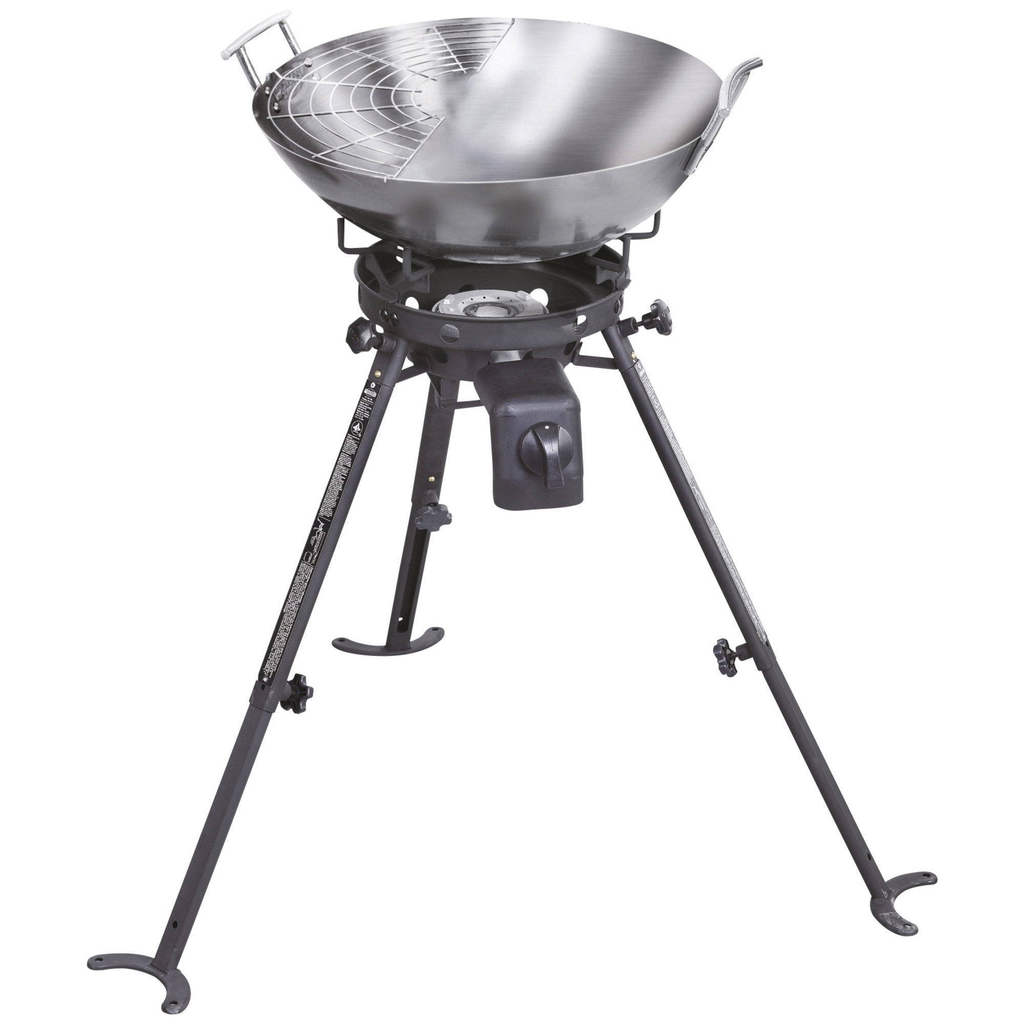 Wok à Gaz Tepro Shanghai - Brûleur 9,8 KW, Diamètre 45 Cm - Pour Cuisson Asiatique En Extérieur