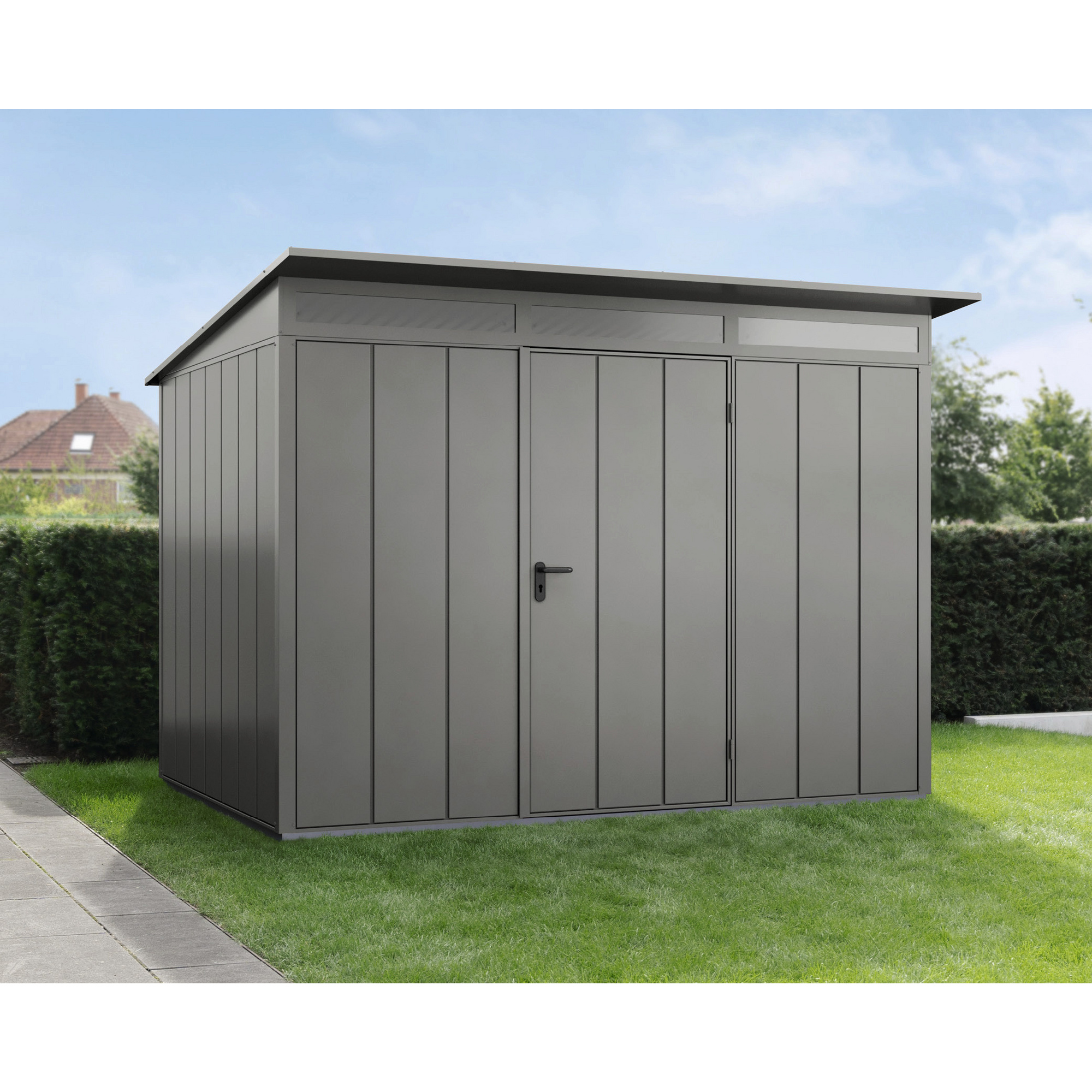 Ecostar Gerätehaus »ElegantP«, BxT 302,8 x 238 cm, Metall, Einzeltür