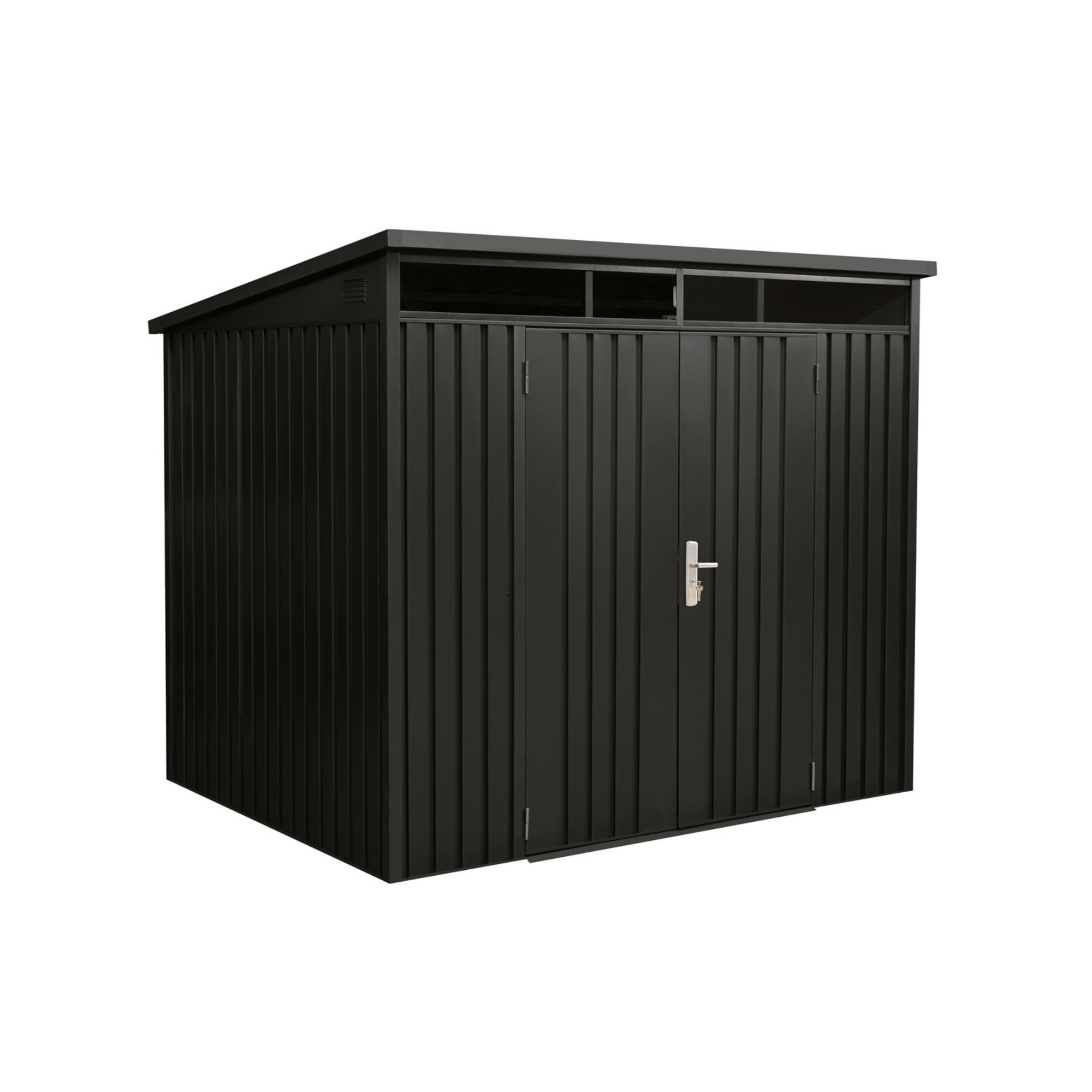 Mr. GARDENER Gerätehaus, Stahl, Pultdach, 3.99m² hagebau.de