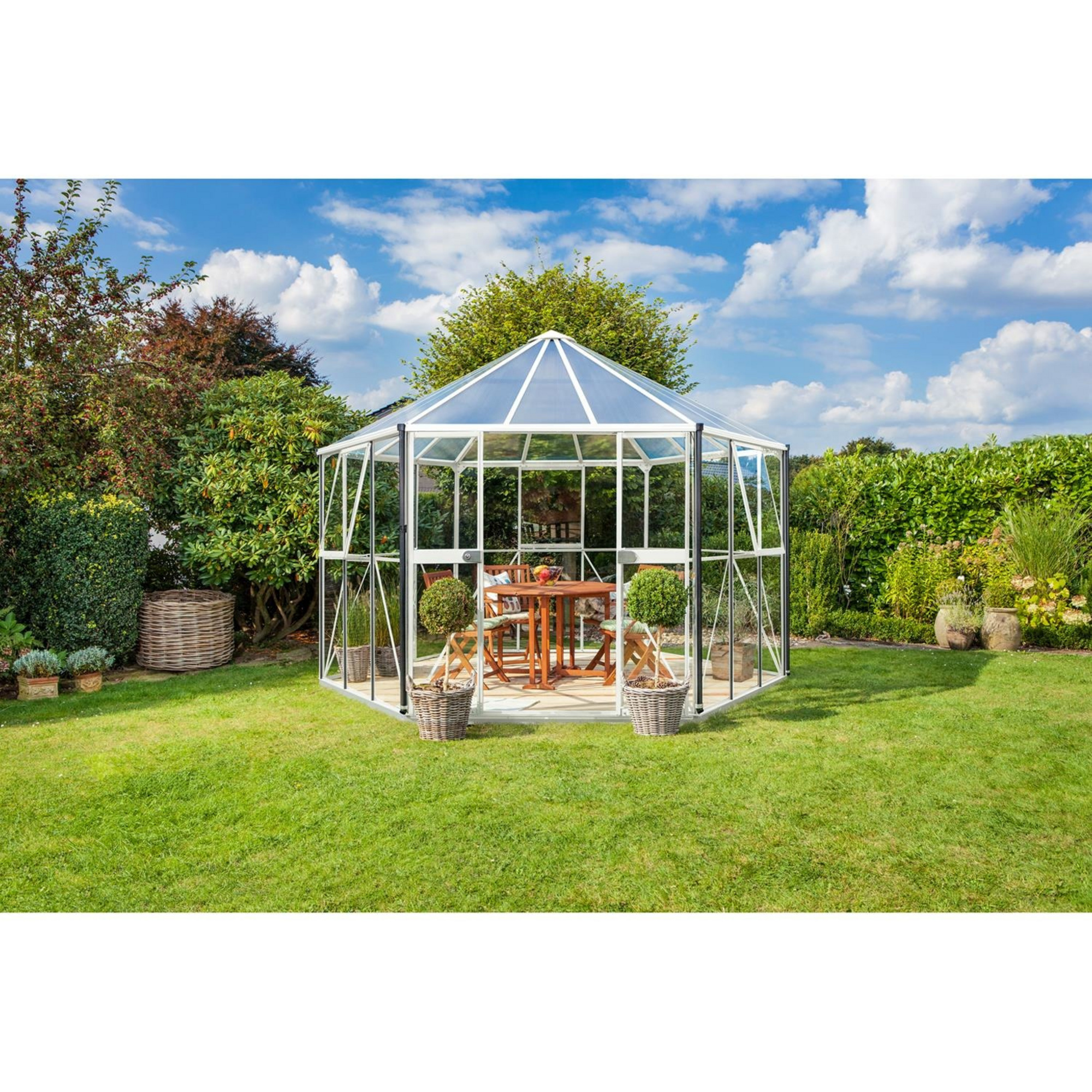 VITAVIA Gewächshaus »Juno«, 9 m², Kunststoff/Aluminium/ESG Glas