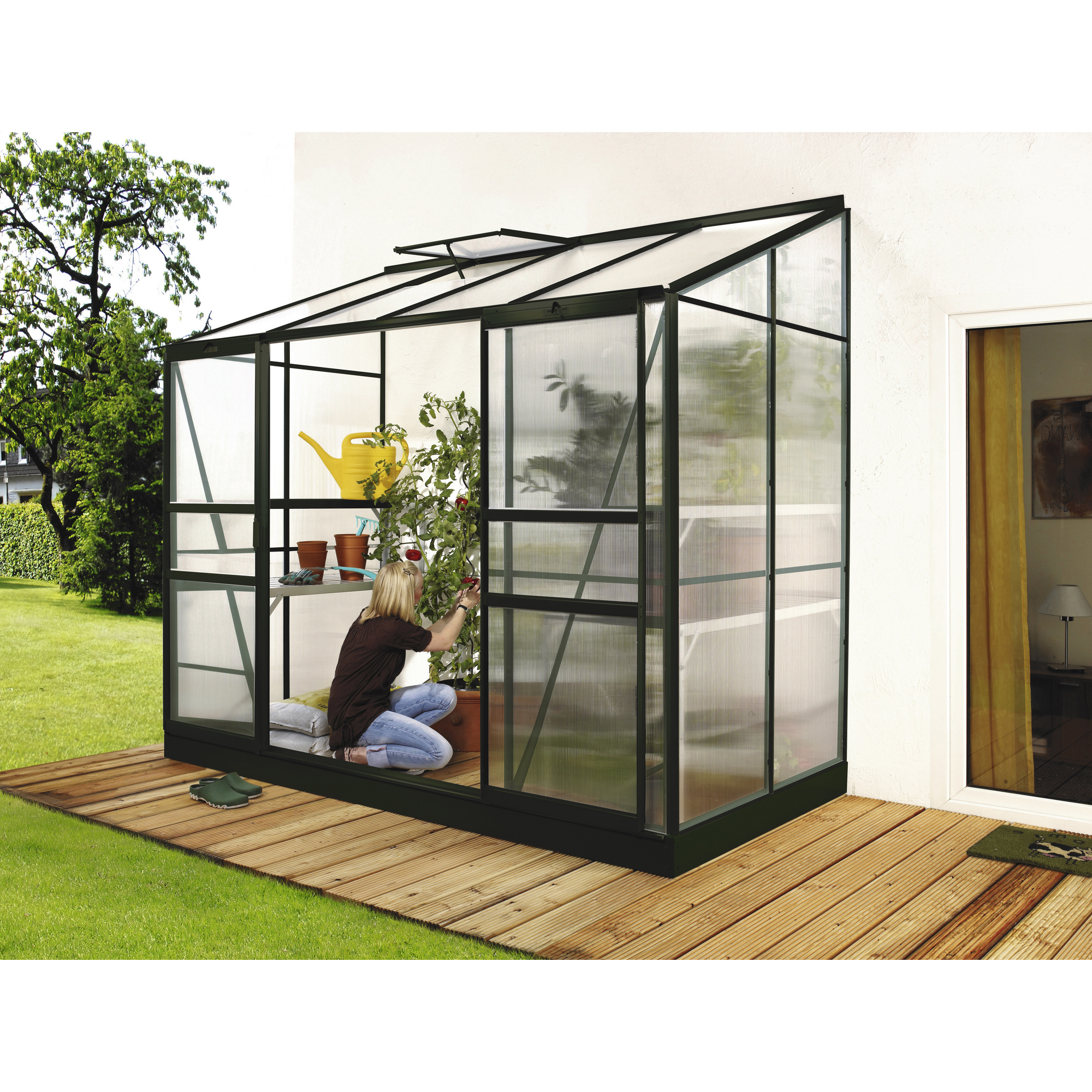 VITAVIA Gewächshaus »Styx«, 3,3 m², Kunststoff/Aluminium, winterfest