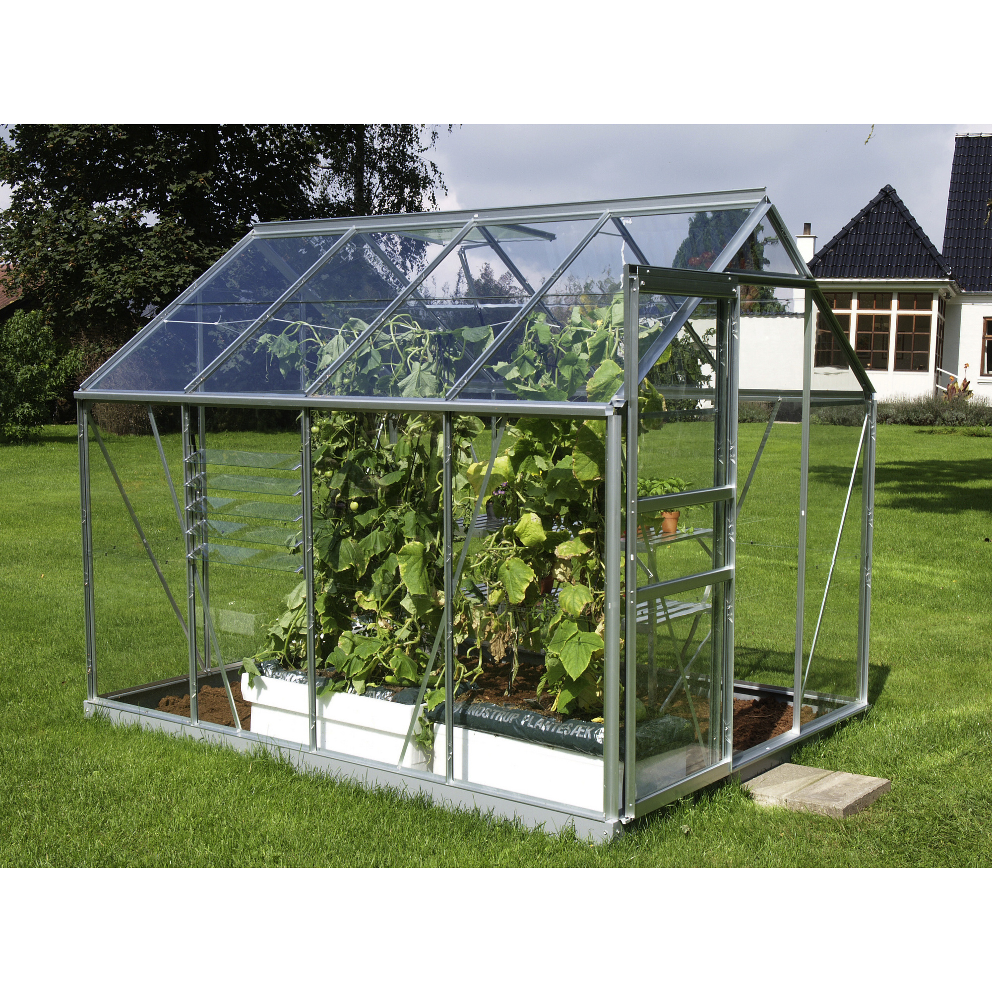 VITAVIA Gewächshaus »Venus«, 5 m², Aluminium/Glas, winterfest hagebau.de