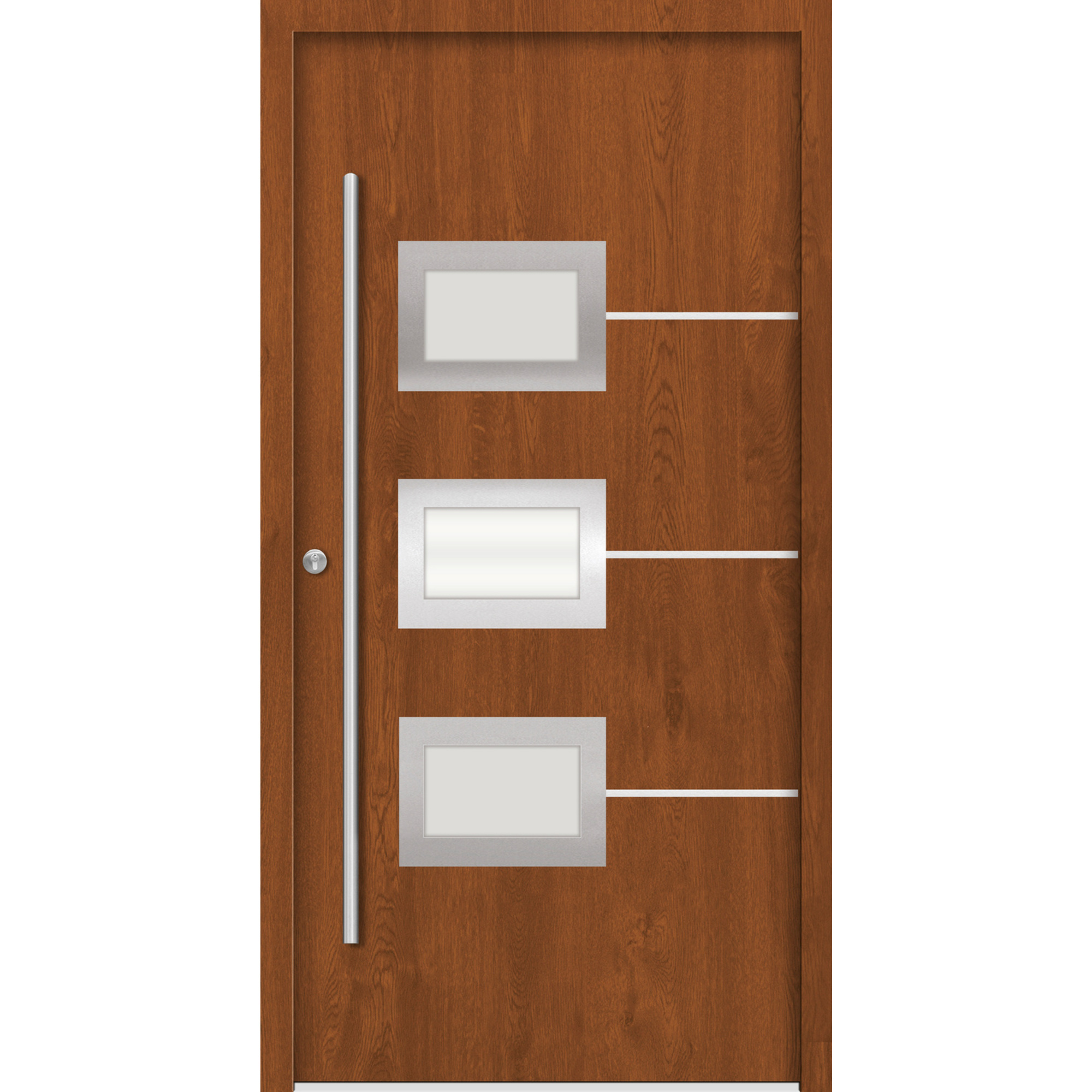 SPLENDOOR Haustür »ATHEN Prime«, Aluminium, in golden oak - hagebau.de