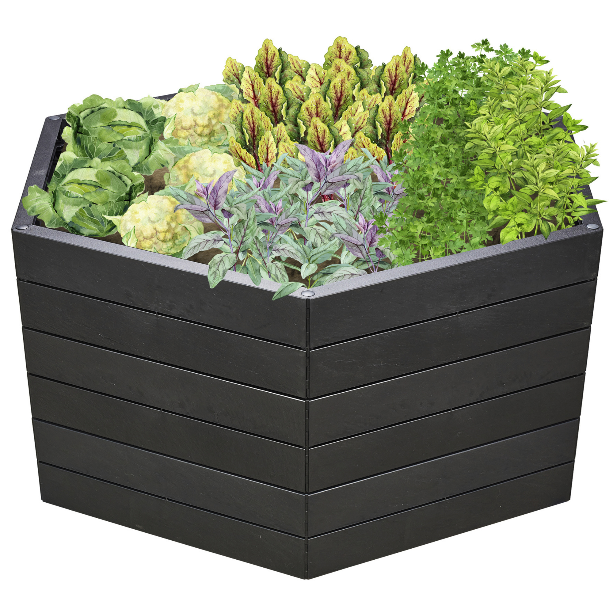 GARANTIA Hochbeet »Ergo XL 75«, Stone, inkl. FLORA hagebau.de