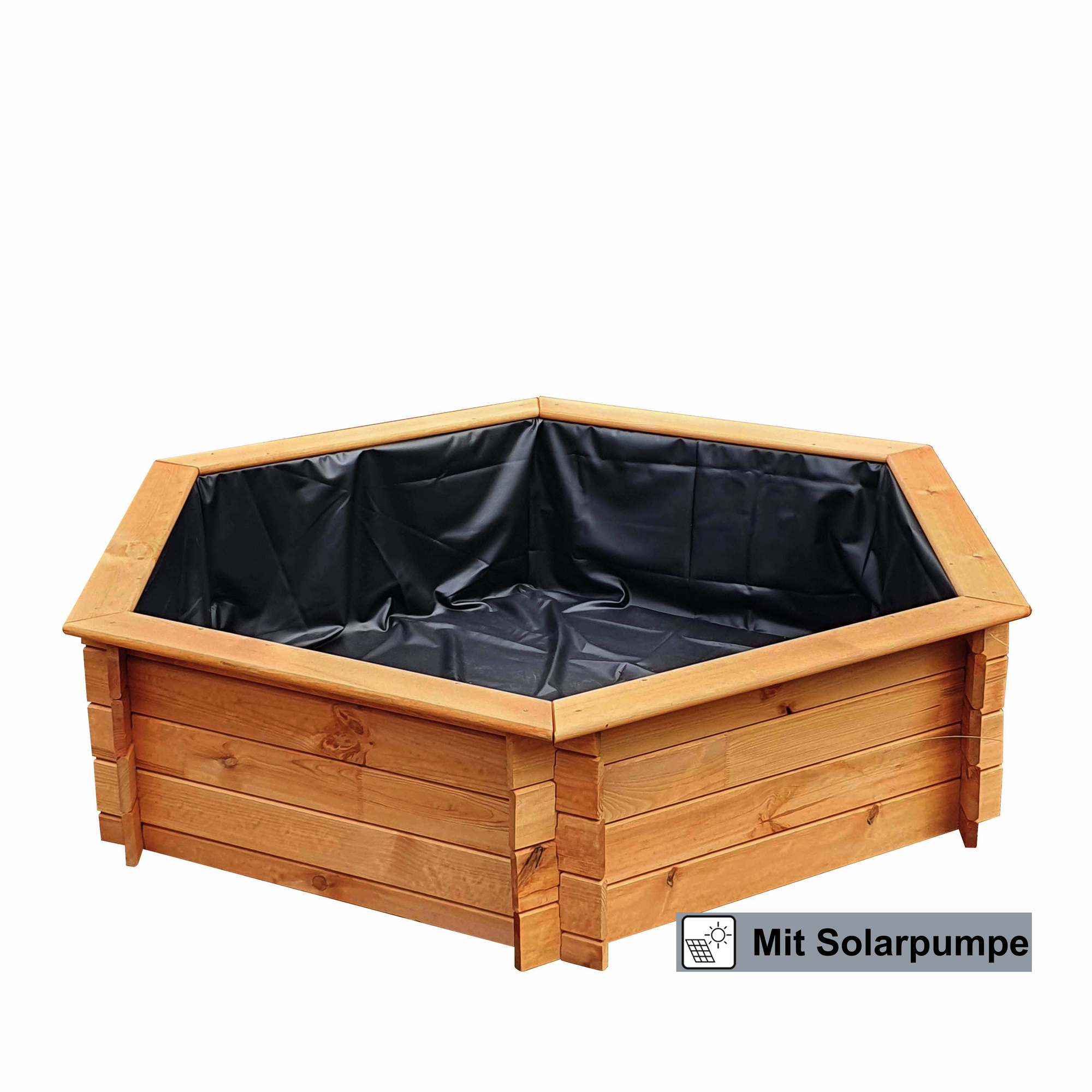 PROMADINO Hochteich, sechseckig, B x L 170 x 149 cm hagebau.de