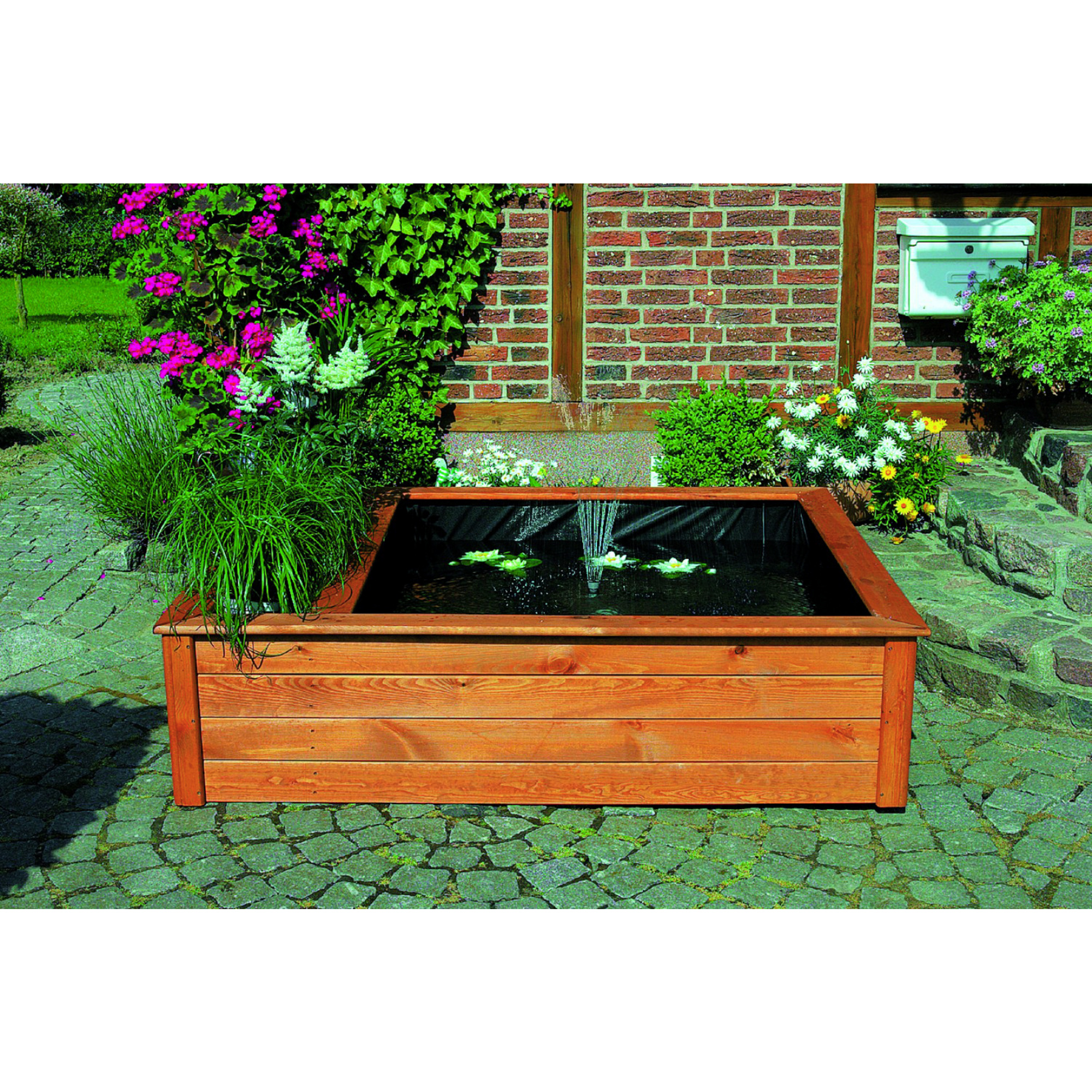 PROMADINO Hochteich, viereckig, B x L 146 x 127 cm hagebau.de