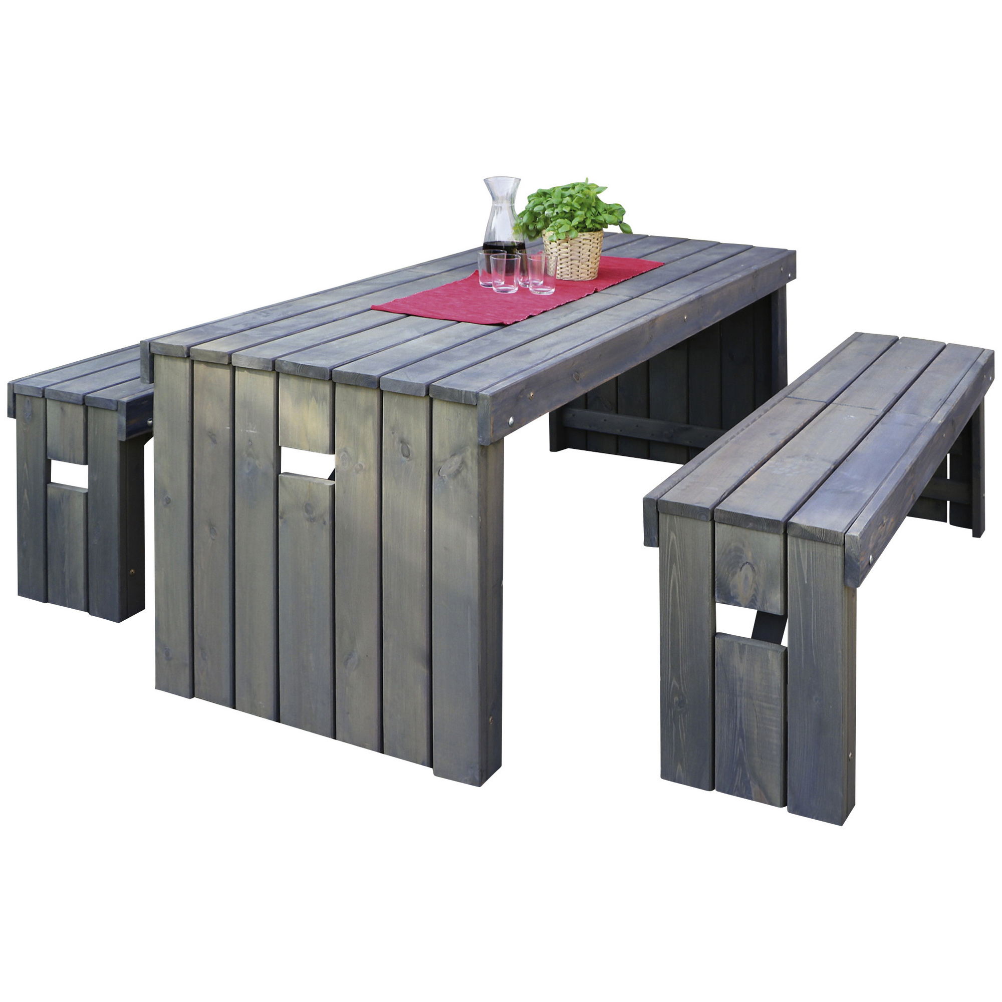 PROMADINO HolzGarnitur, 6 Sitzplätze, Holz hagebau.de