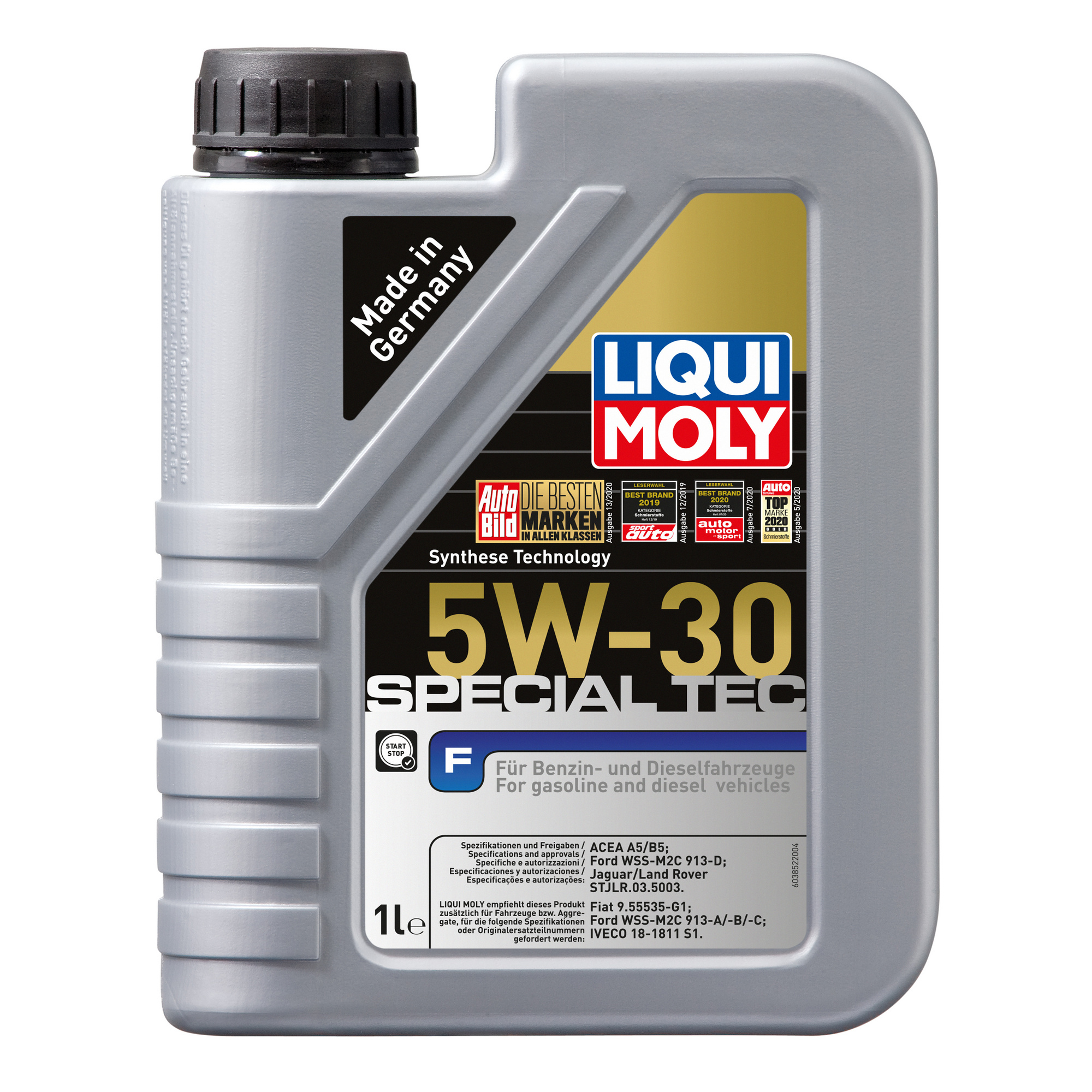 LIQUI MOLY Öl, 1 l, Kanister, Special Tec F 5W30 hagebau.de