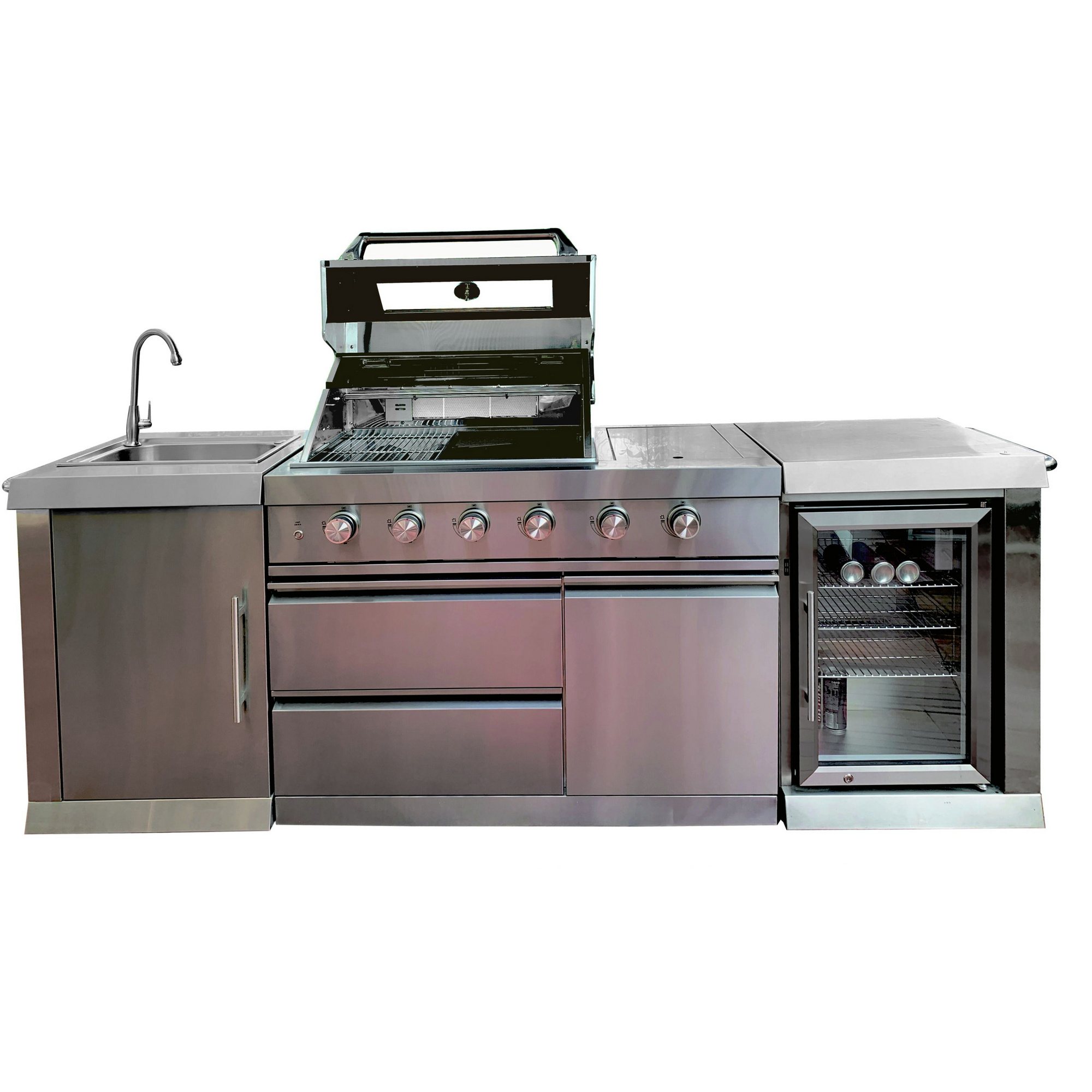 BUSCHBECK OutdoorKüche, Grillfläche 70 x 45 cm, mit Unterschrank