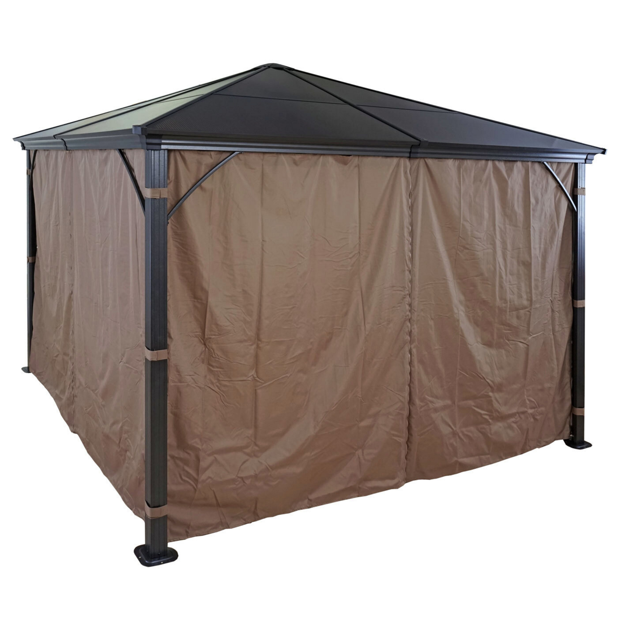 MVG Pergola »MVGC74«, 3 x 3 m, Hardtop, mit KunststoffDach