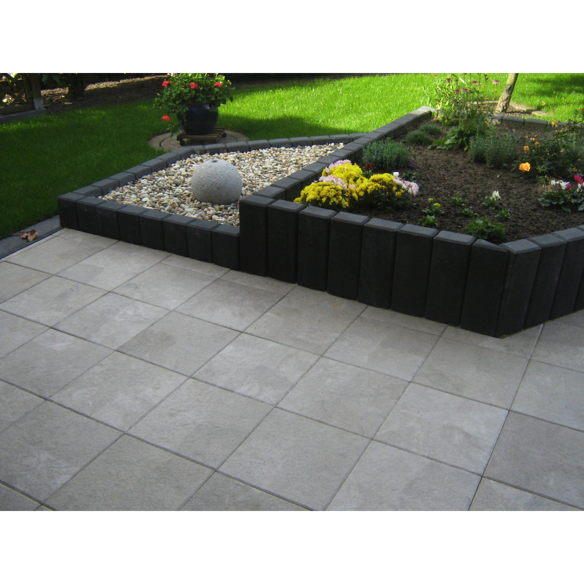 Mr. GARDENER RechteckPalisade, Beton, Format 200 x 16,5 x 12