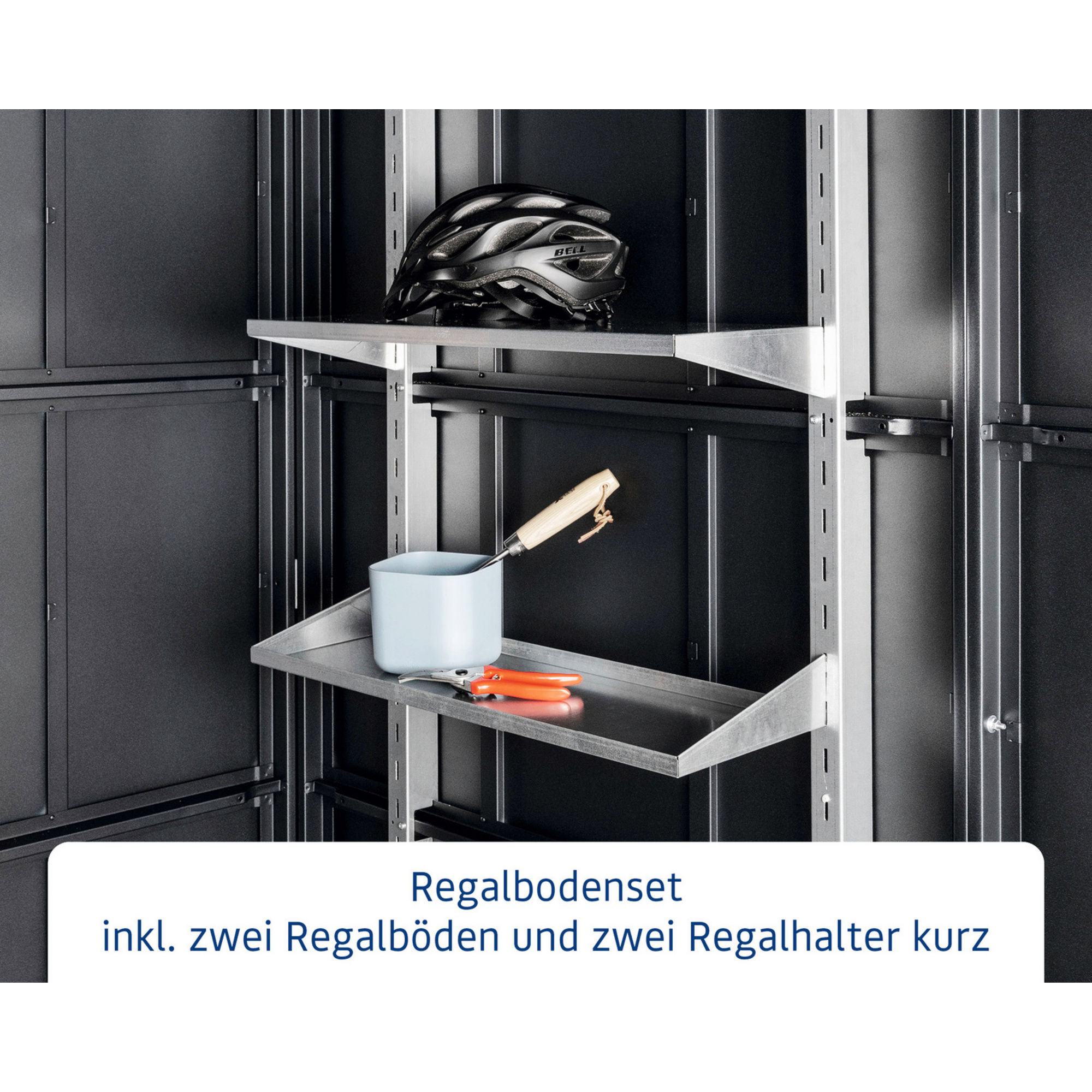 Ecostar Regal, Metall, für Gerätehaus hagebau.de