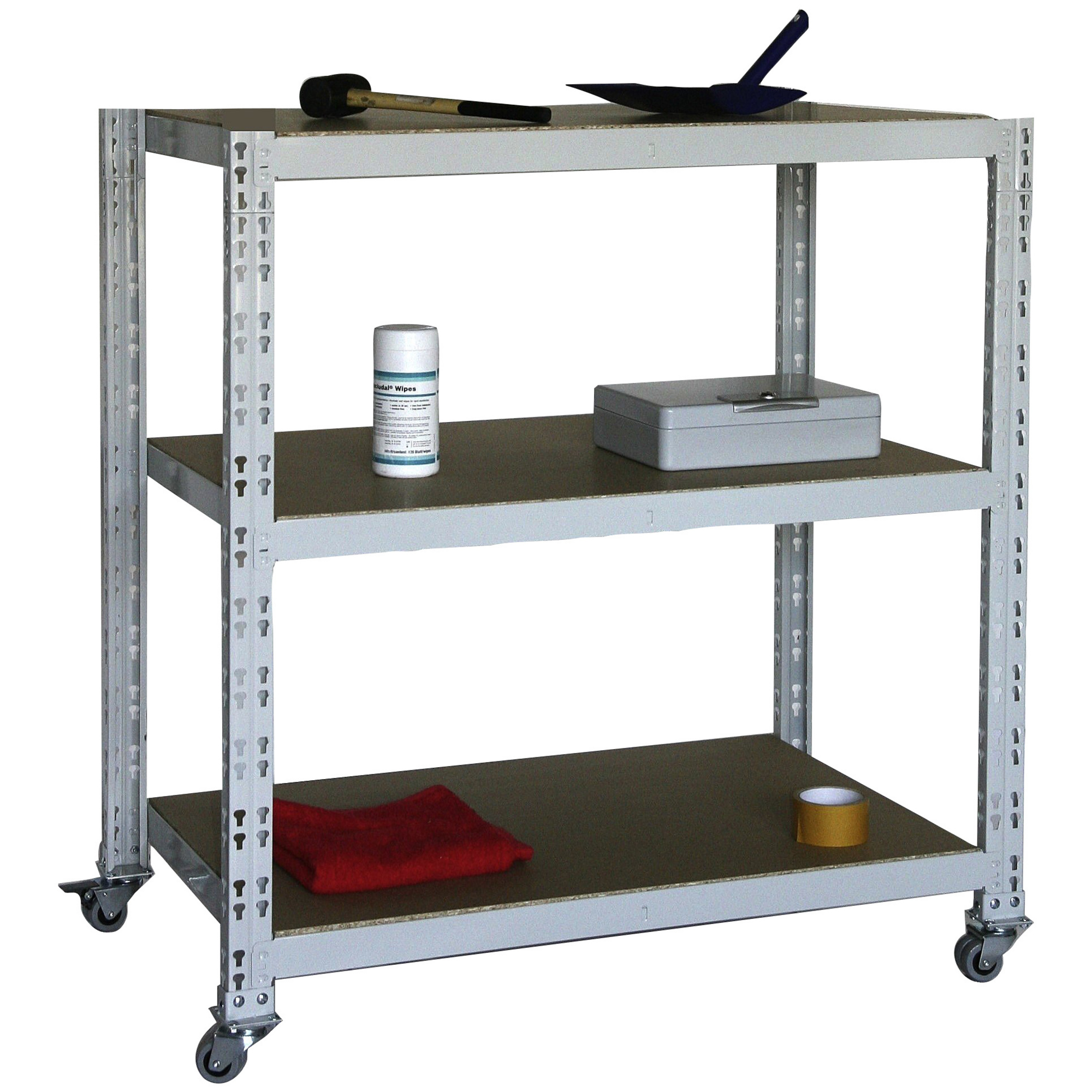 SZAGATO Rollregal, BxT 100 x 60 cm, grau hagebau.de