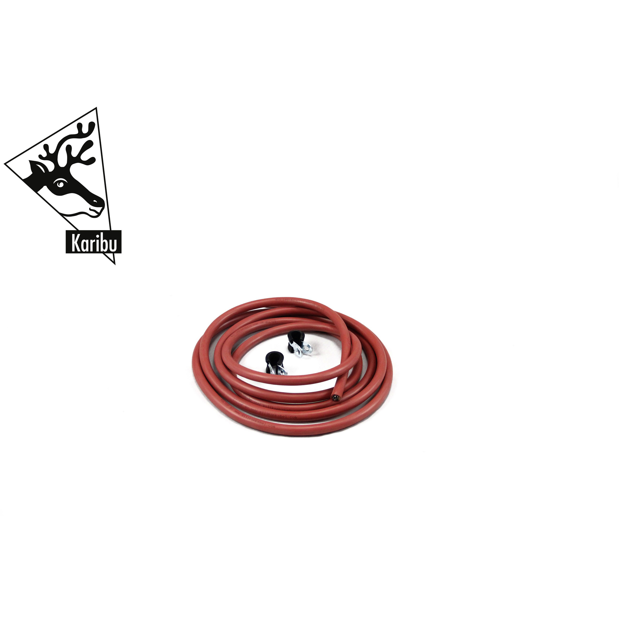 KARIBU Saunakabel-Set, rot, Silikon, L: 300 cm, für Saunen - hagebau.de