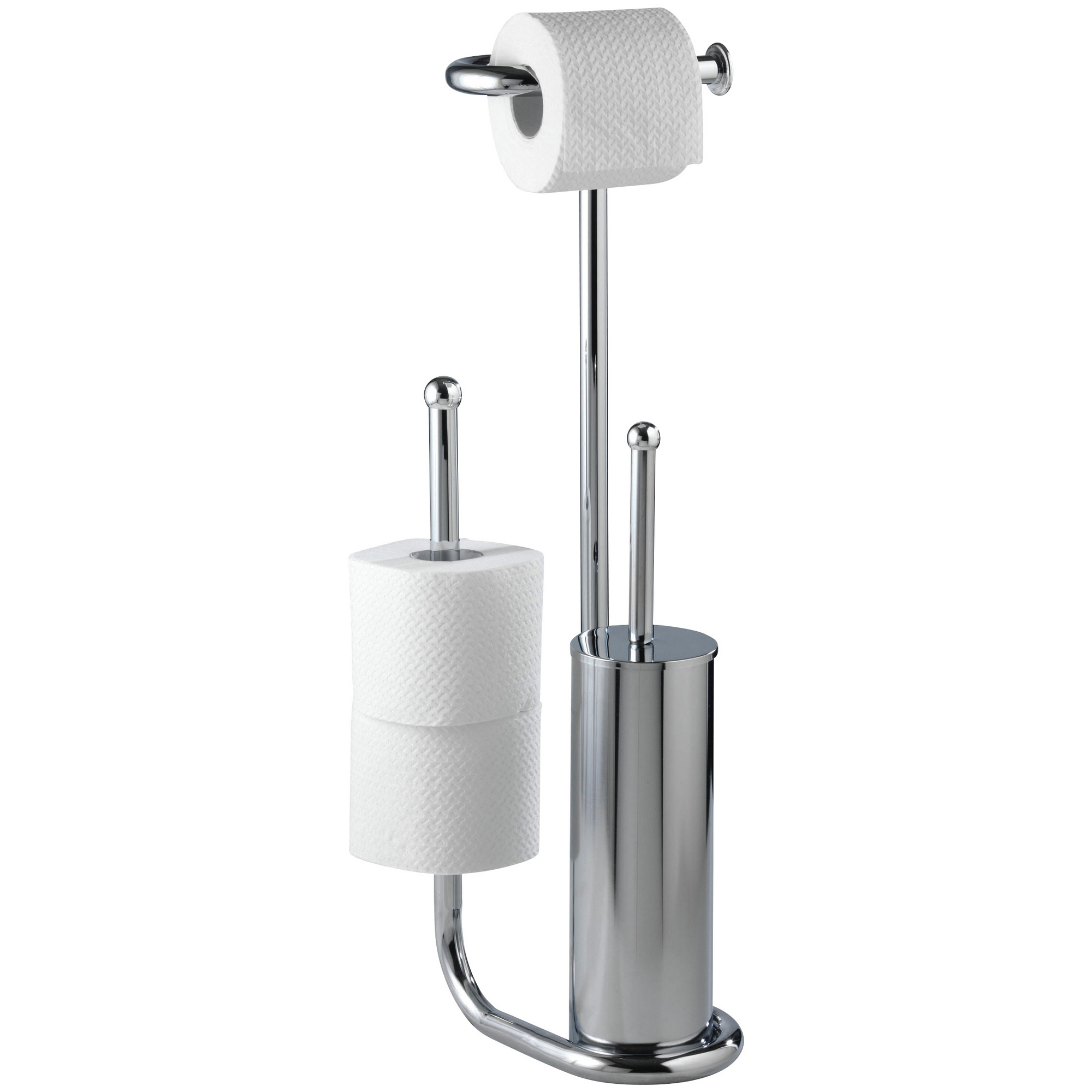 WENKO Stand WC-Garnitur, Universalo, Stahl, Silber - Hagebau.de