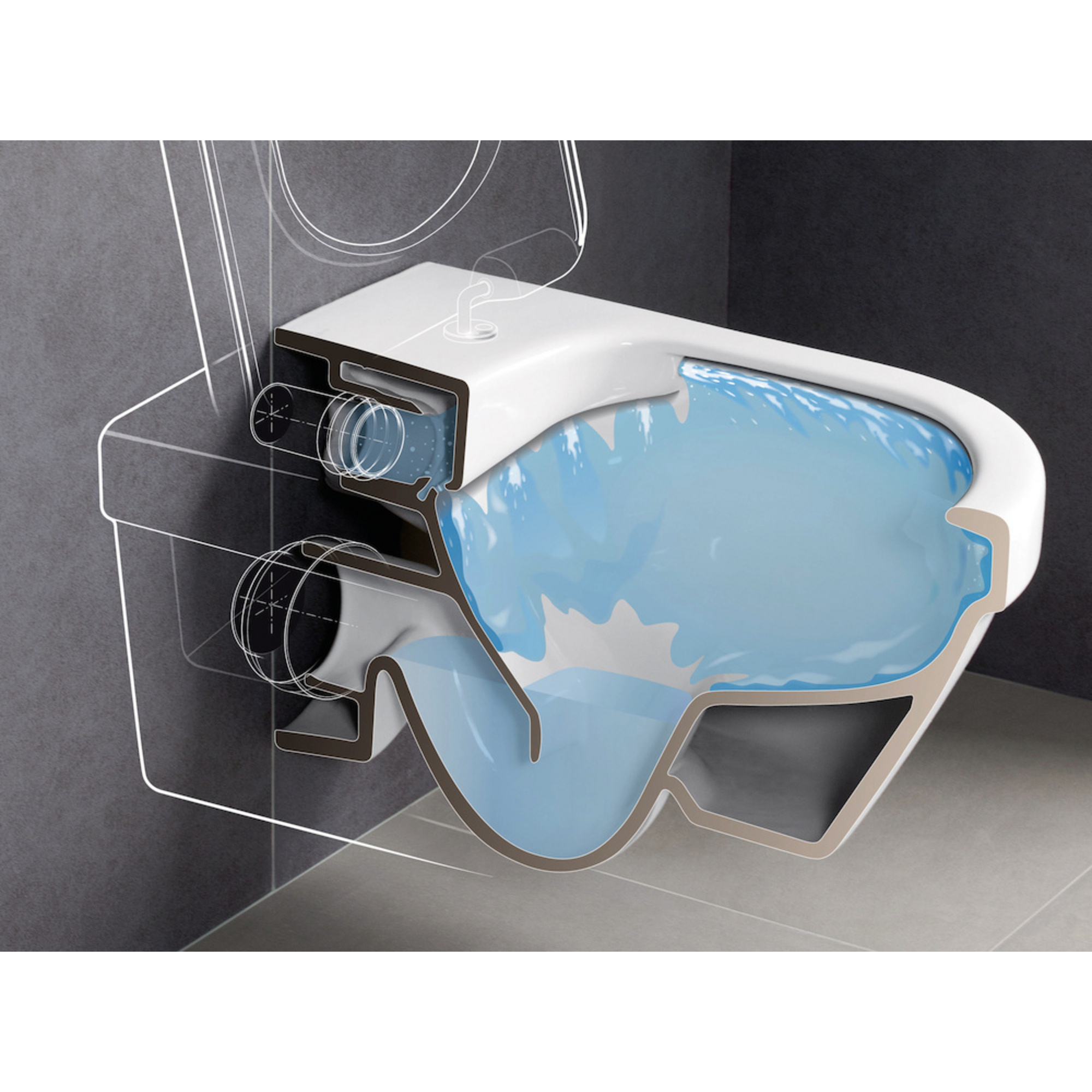 VILLEROY & BOCH WandWCSet »O.novo«, BxH 36 x 35 cm, Keramik hagebau.de