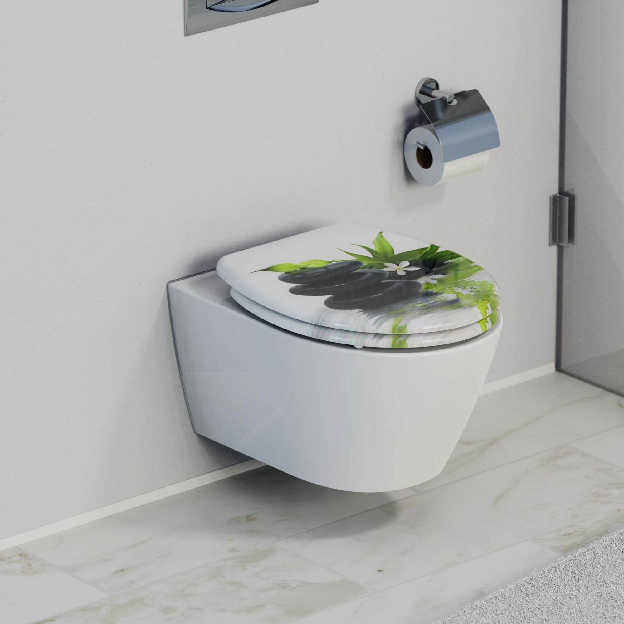 SCHÜTTE WC-Sitz »Jasmin«, Duroplast, oval, mit Softclose-Funktion