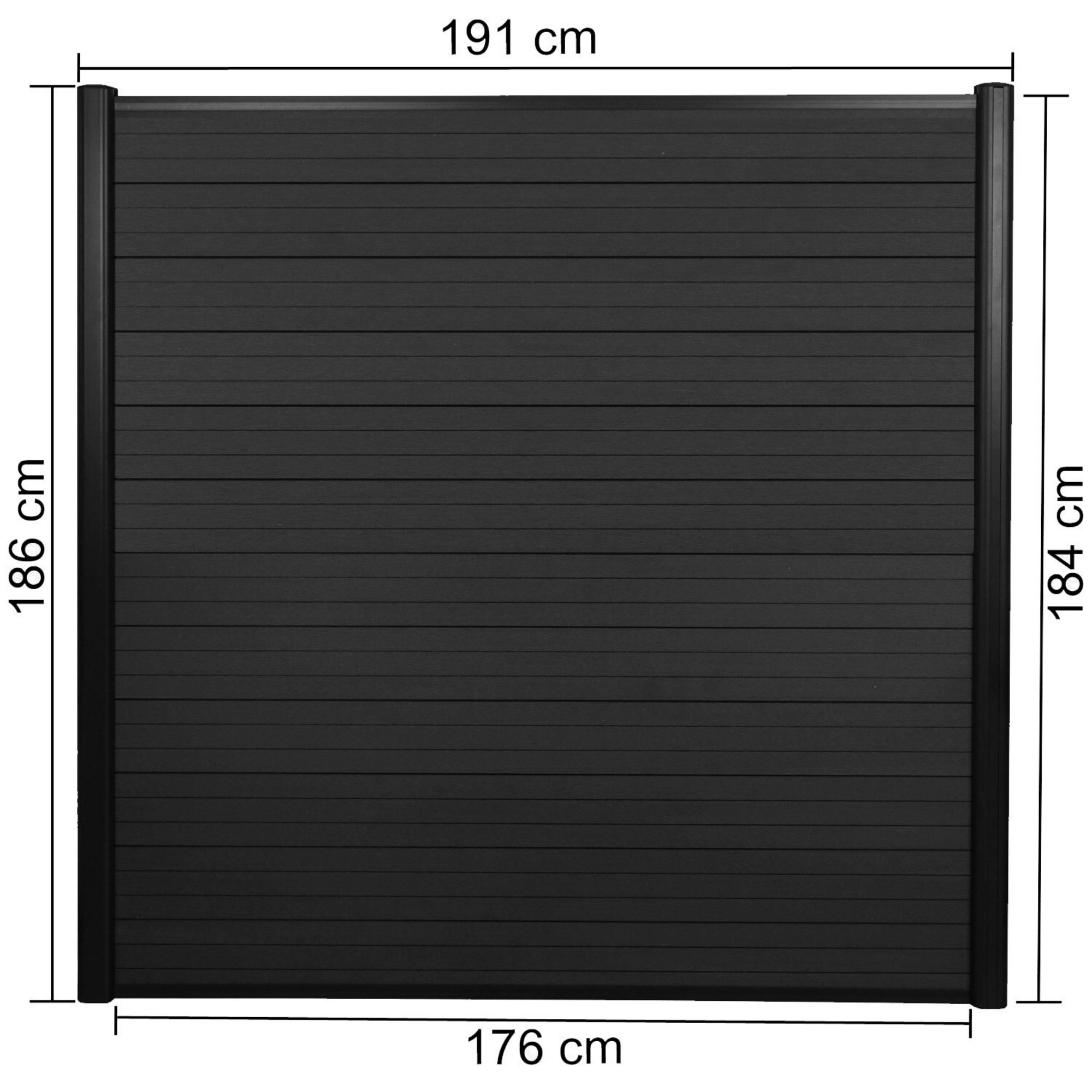 MVG WPCSichtschutz »MVGHA018«, 1x Basiselement + 1x