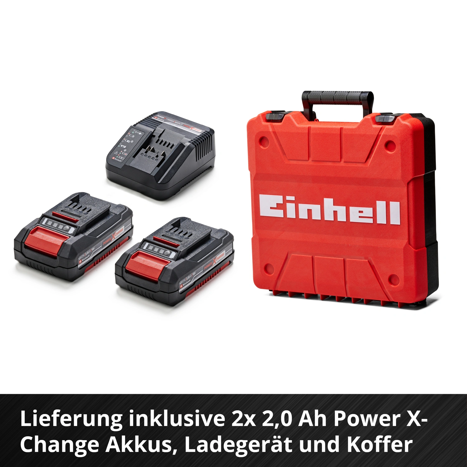 U/min, mit (2x2,0Ah)«, 1800 Drehzahl: Power EINHELL rot »TP-CD Akku-Bohrschrauber Li 18/50 BL X-Change, max. Akku,