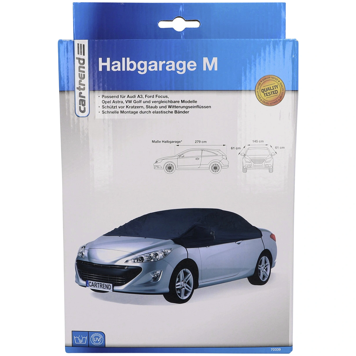 cartrend Ganzgarage (L x B x H) 503 x 213 x 172 cm Passend für (Auto-Marke):  Audi, Ford, Opel, Volkswagen