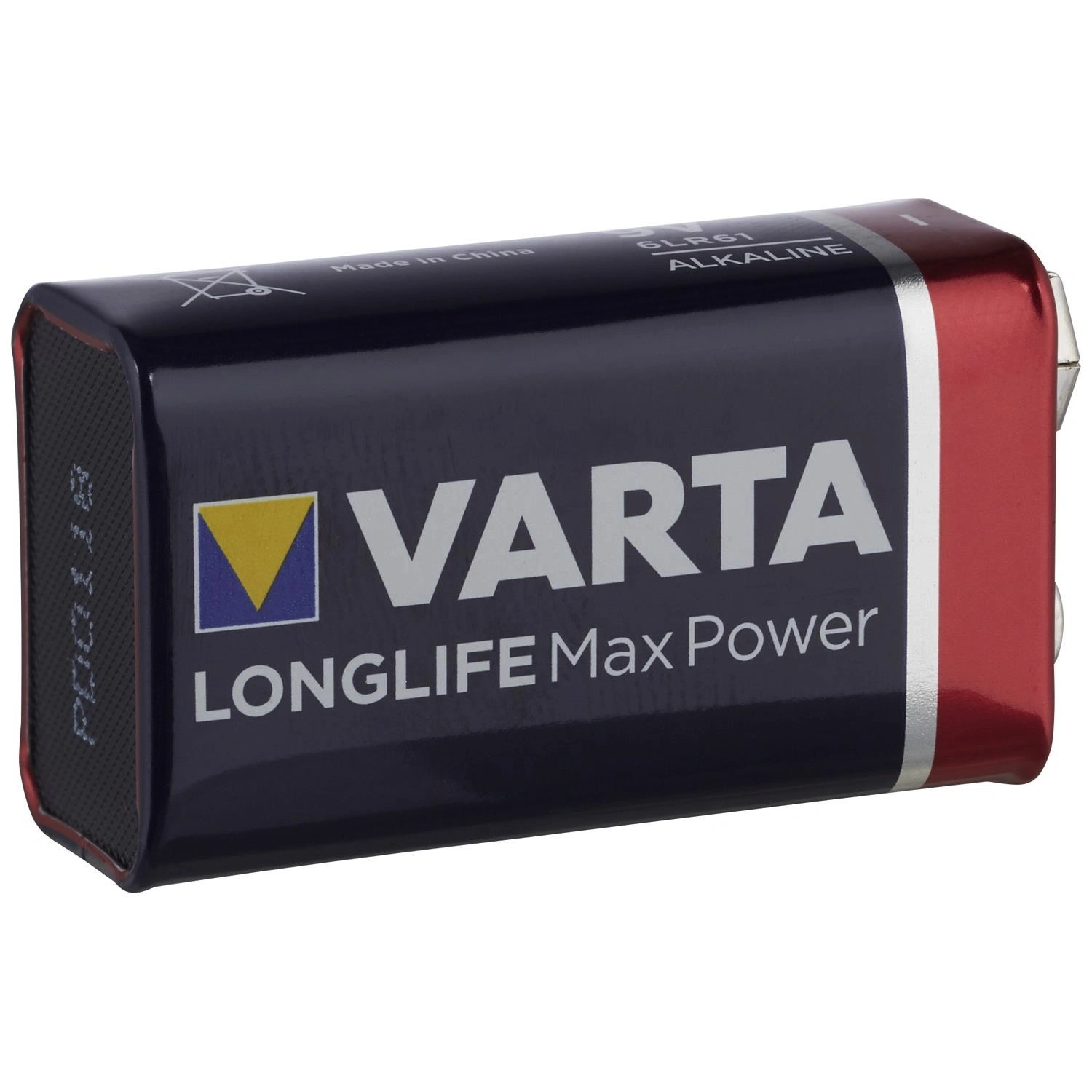 VARTA Batterie, LONGLIFE, 9-V-Block, 9 V 