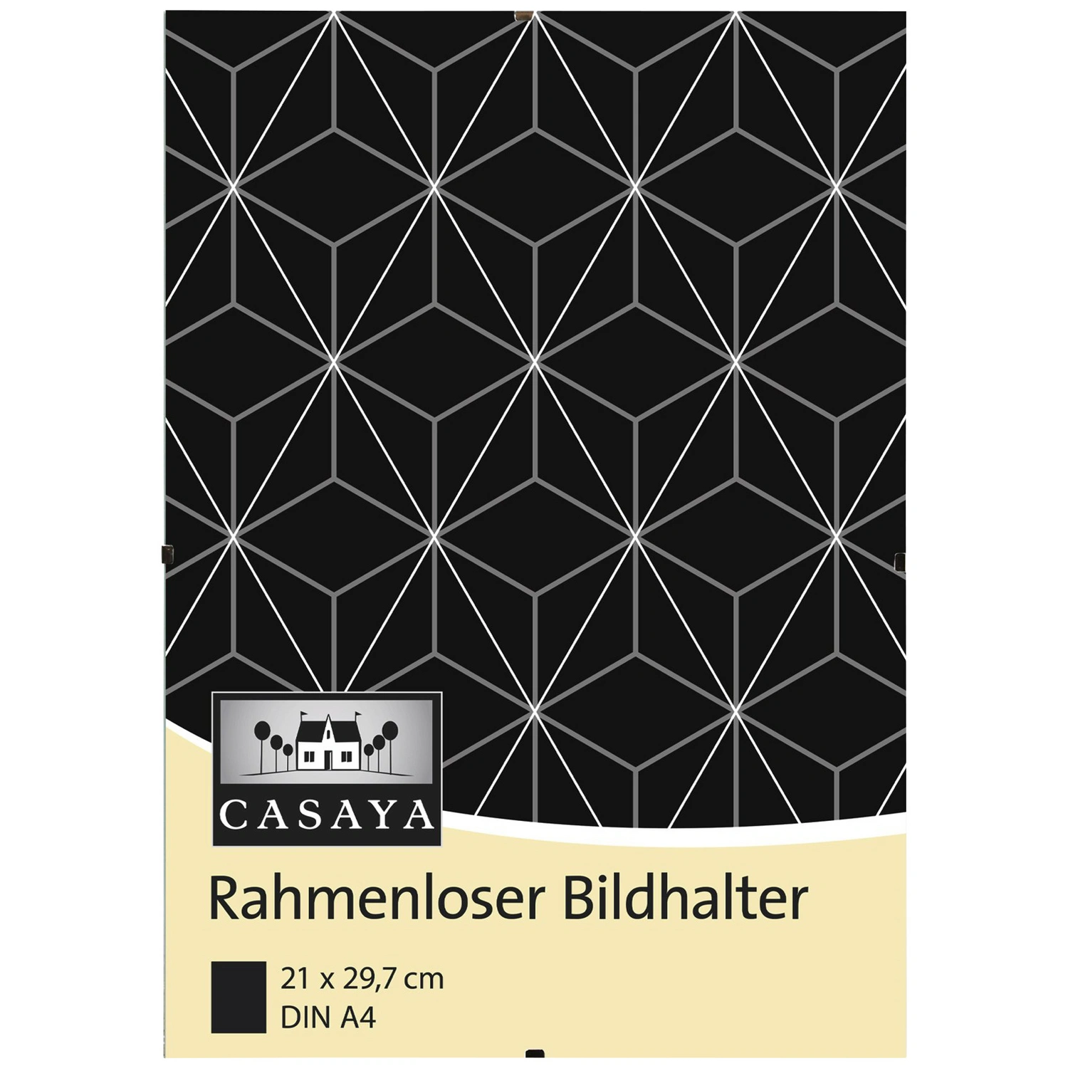 CASAYA Bilderrahmen, CASAYA Rahmenloser Bildhalter, Transparent, 21x29,7 cm | Einzelrahmen