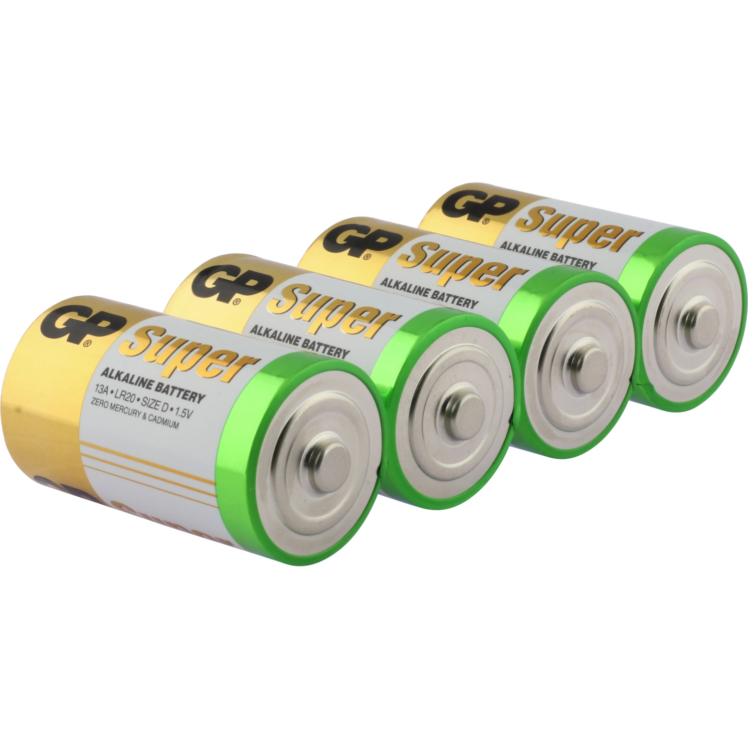 GP Batteries D Mono Batterie »GP Alkaline Super«, 1,5V, 4 Stück 