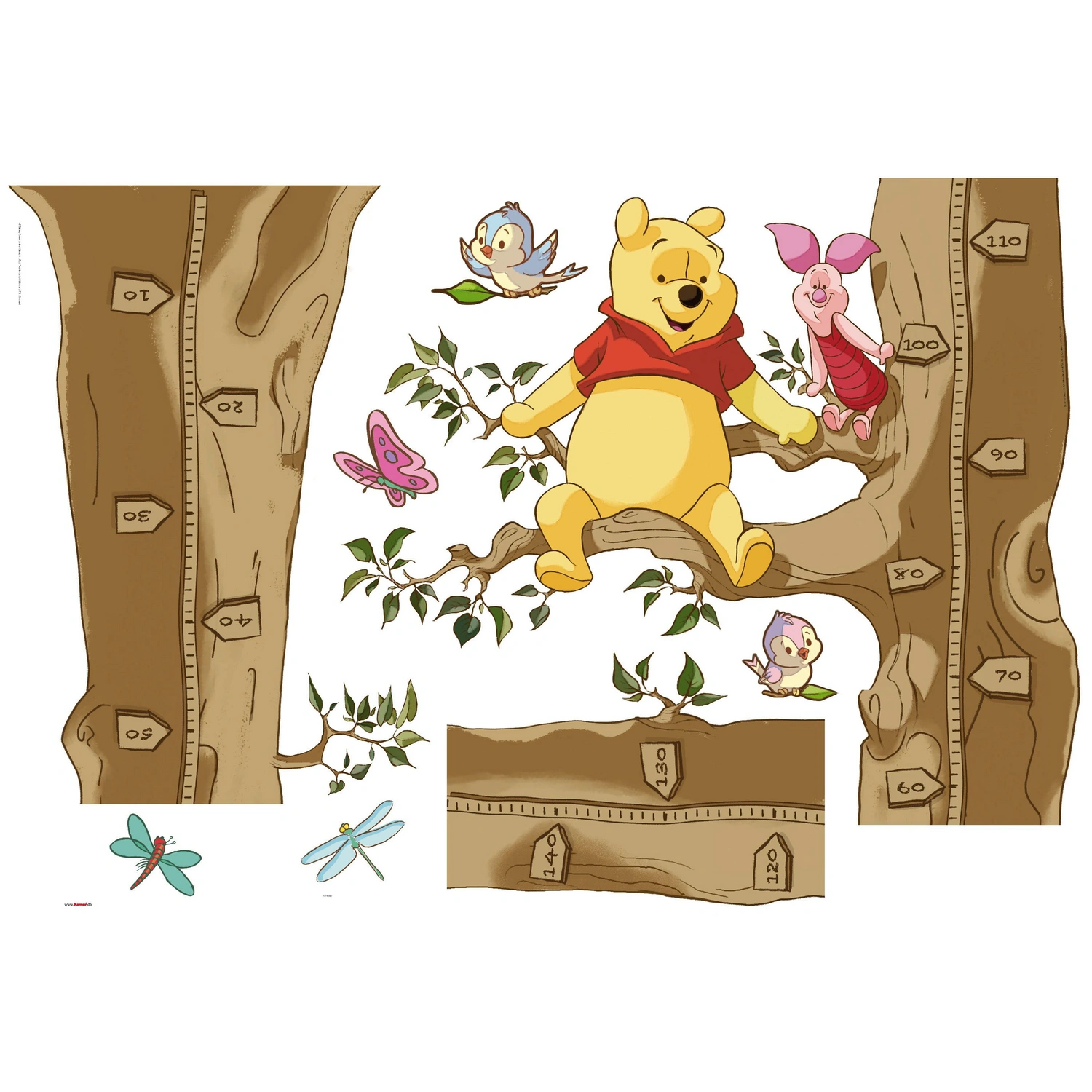 KOMAR Dekosticker »Winnie The Pooh Size«, BxH: 100 x 70 cm